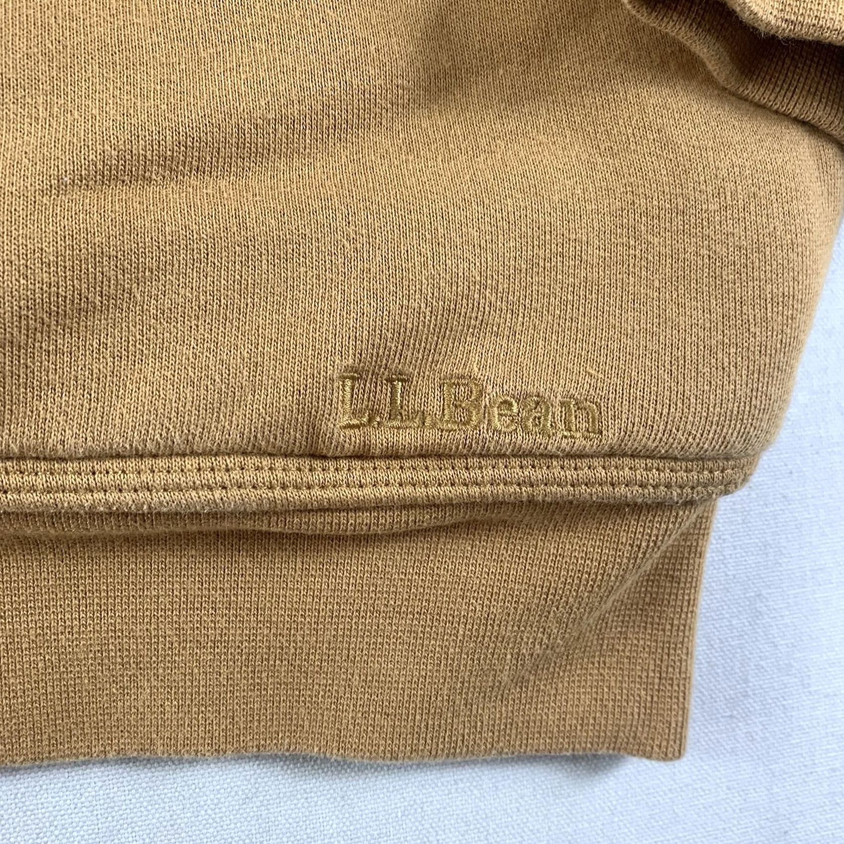 Vintage LL Bean Katahdin Iron Works Sweater Jacket Mens XL Tall Beige Camel Sherpa Lined Full Zip Workwear Size US XL / EU 56 / 4 - 3 Thumbnail
