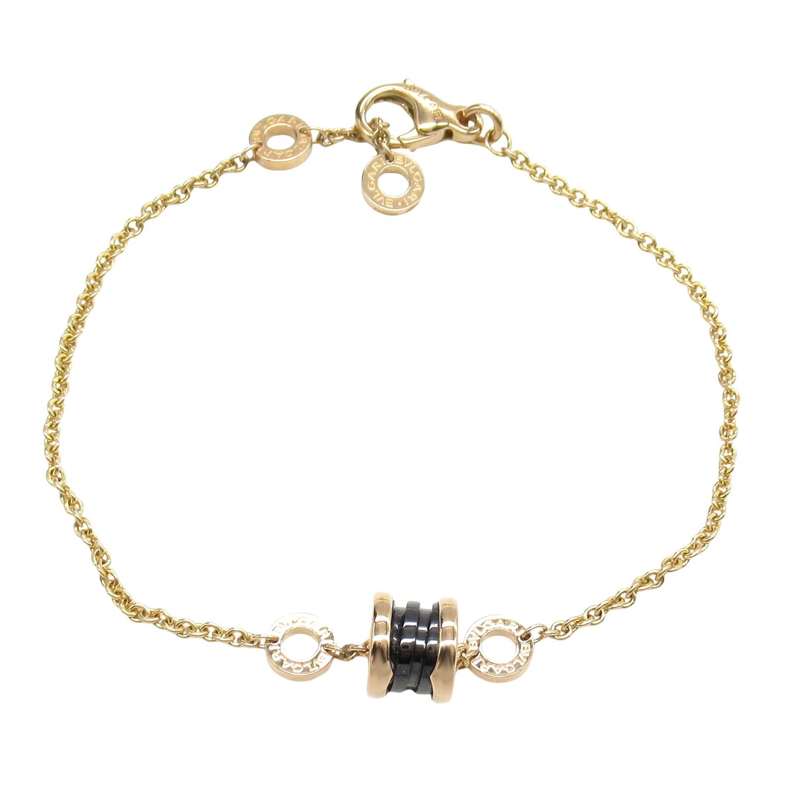 Bvlgari Bvlgari B Zero One Bracelet K18Pg (Pink Gold) Ceramic Black Size ONE SIZE - 1 Thumbnail