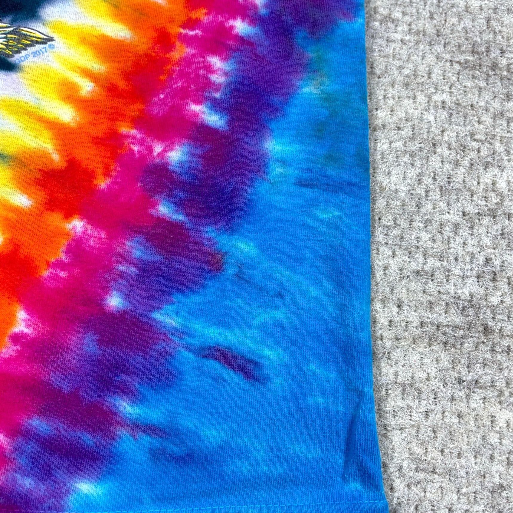 Vintage VINTAGE Greatful Dead Shirt Men Small Tie Dye Liquid Band Tee Blue Multi Adult Size US S / EU 44-46 / 1 - 4 Thumbnail