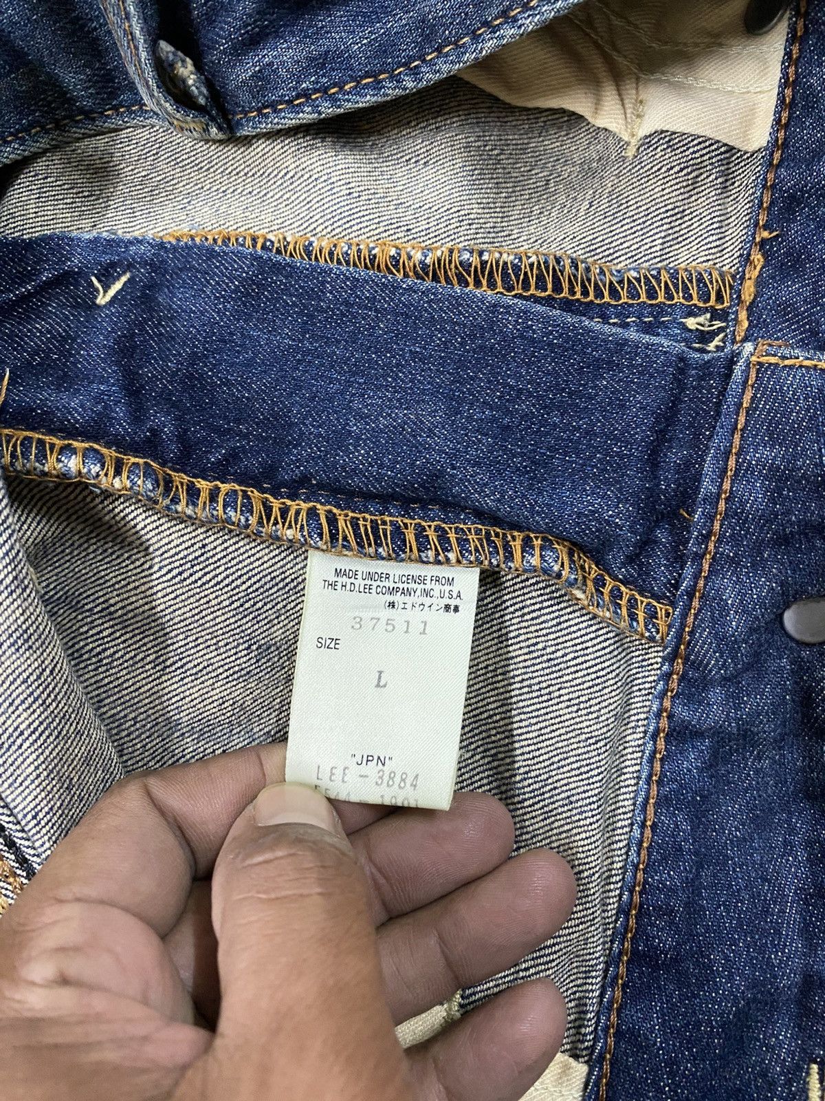 Lee Baggy Flare Vintage Lee Blue Distressed Denim @313 Size US 34 / EU 50 - 9 Thumbnail