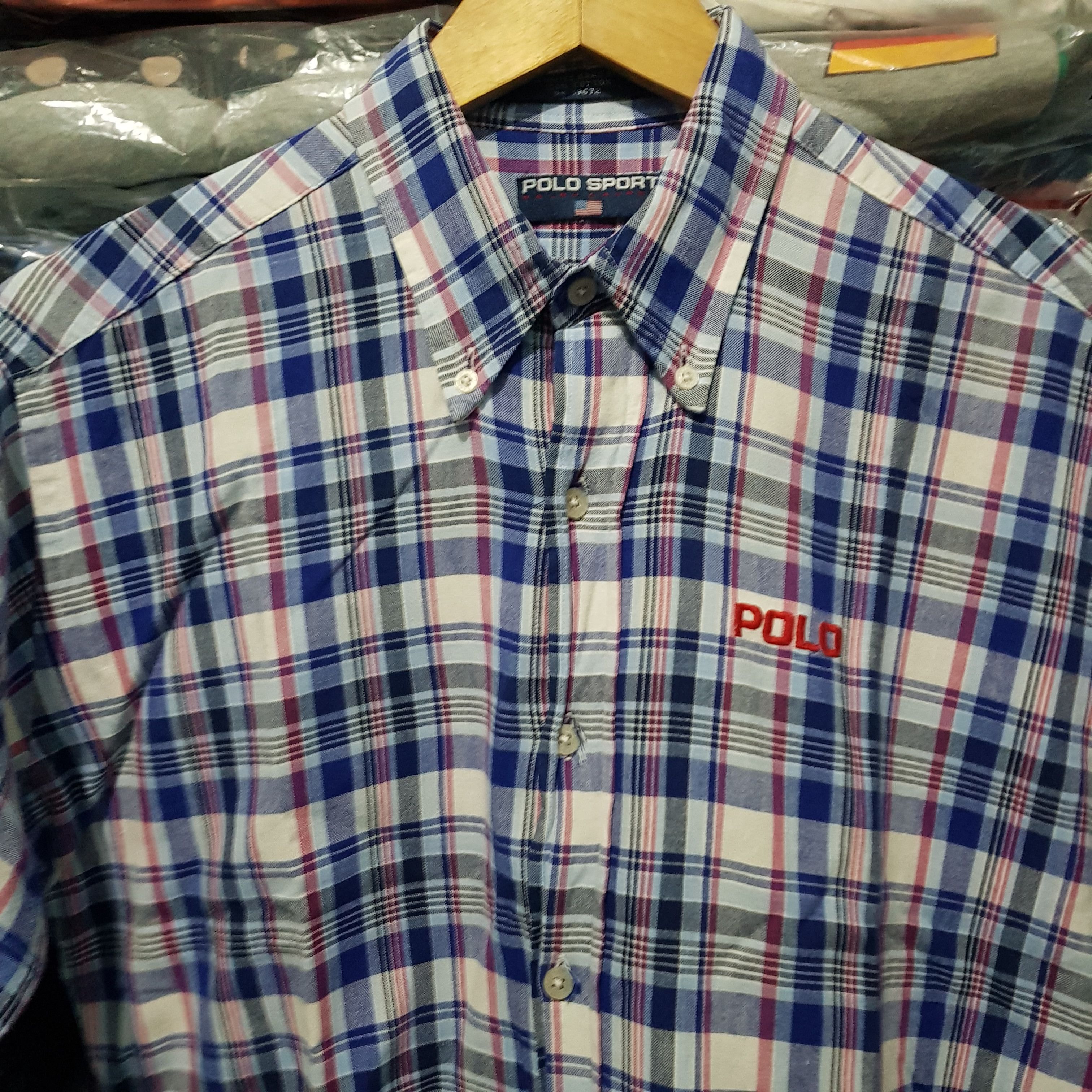 Polo Ralph Lauren Vintage Polo Sport Shirt Button Up Size US L / EU 52-54 / 3 - 3 Thumbnail