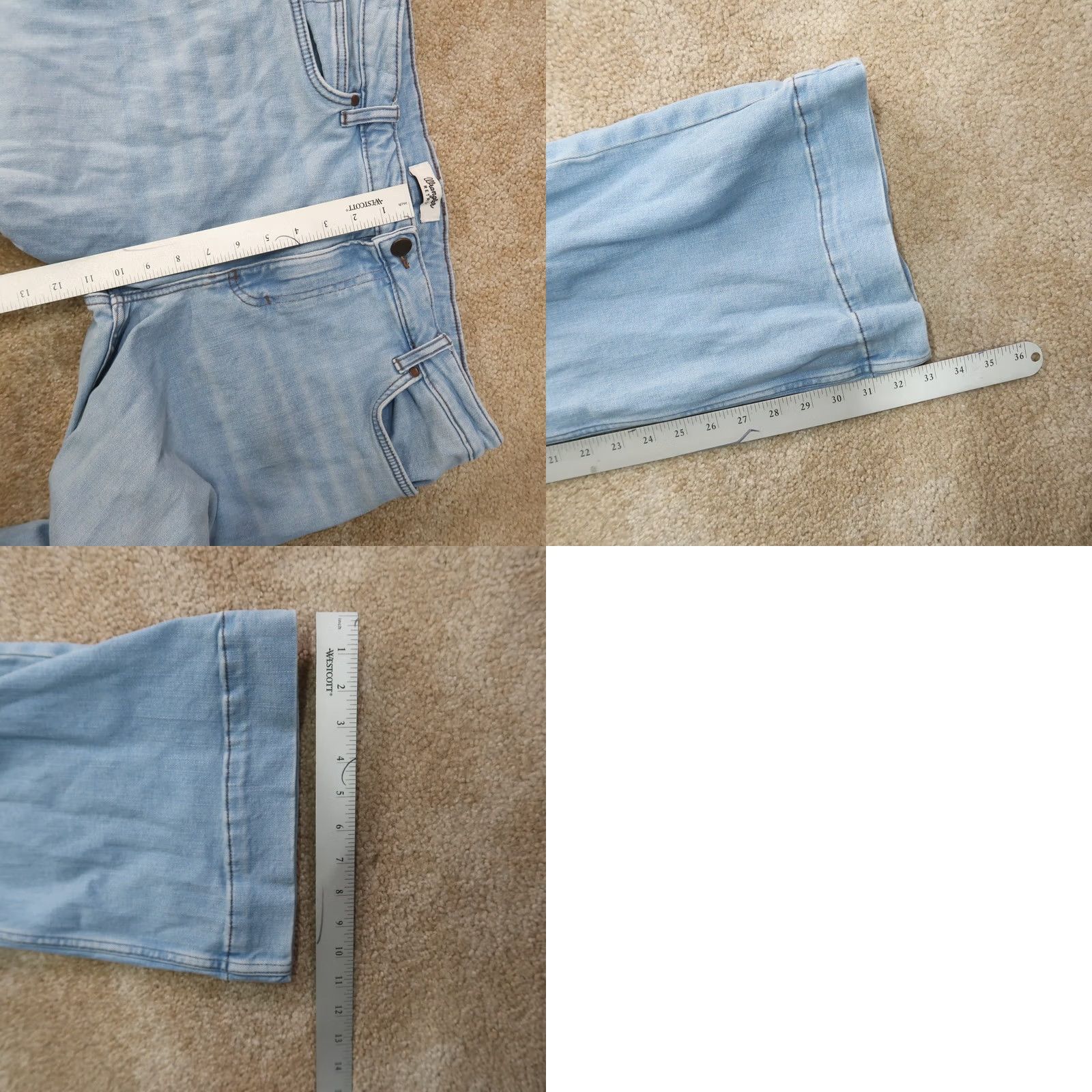 Wrangler Wrangler Retro Mid Rise Trouser Bootcut Jeans Women 34x34 Denim Blue 5-Pocket Cowboy Retro Relaxed Fit Mens? Size 24" / US 00 / IT 34 - 9 Thumbnail