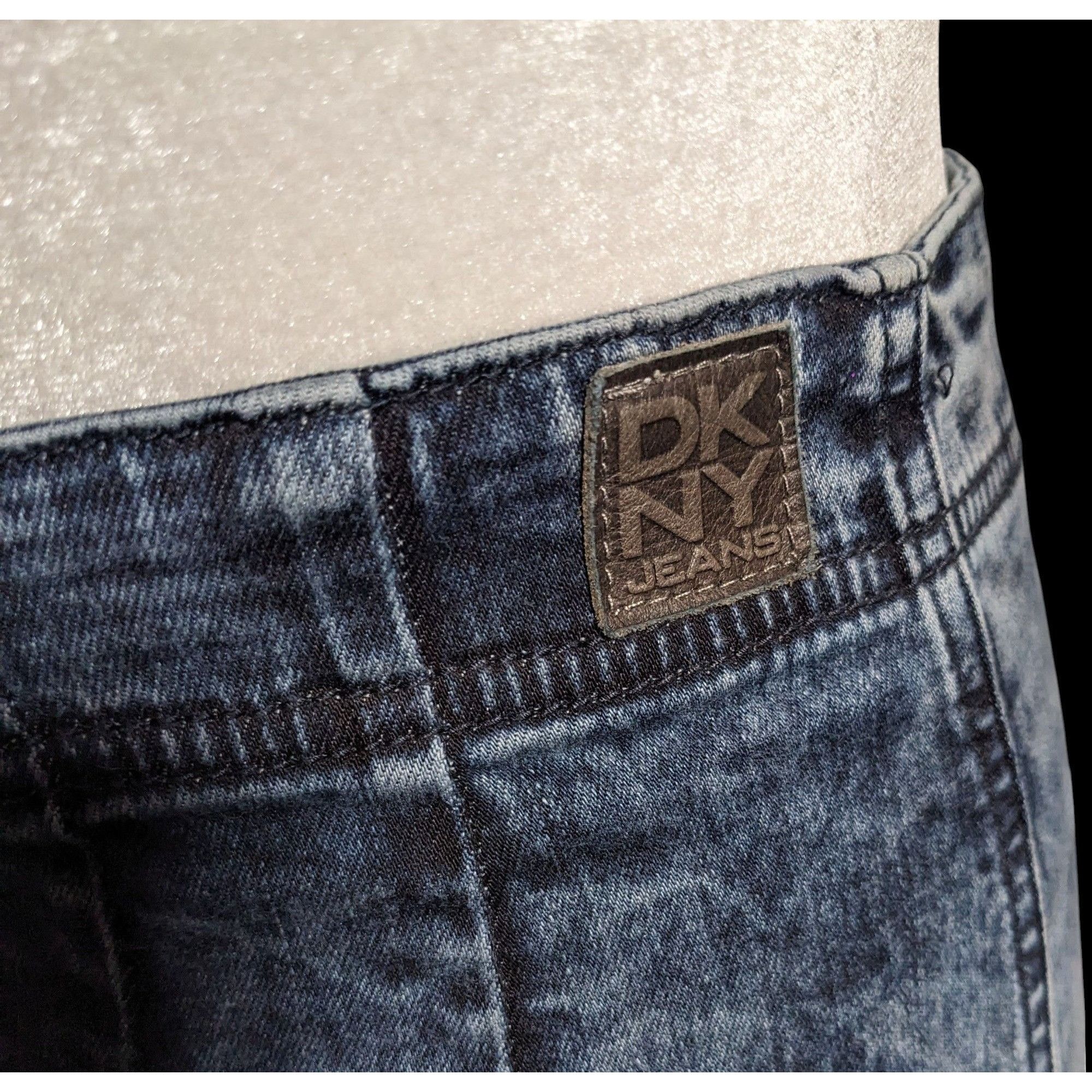 DKNY DKNY Blue Denim Full Zip Knee Length Pencil Skirt With Real Size 27" / US 4 / IT 40 - 5 Thumbnail