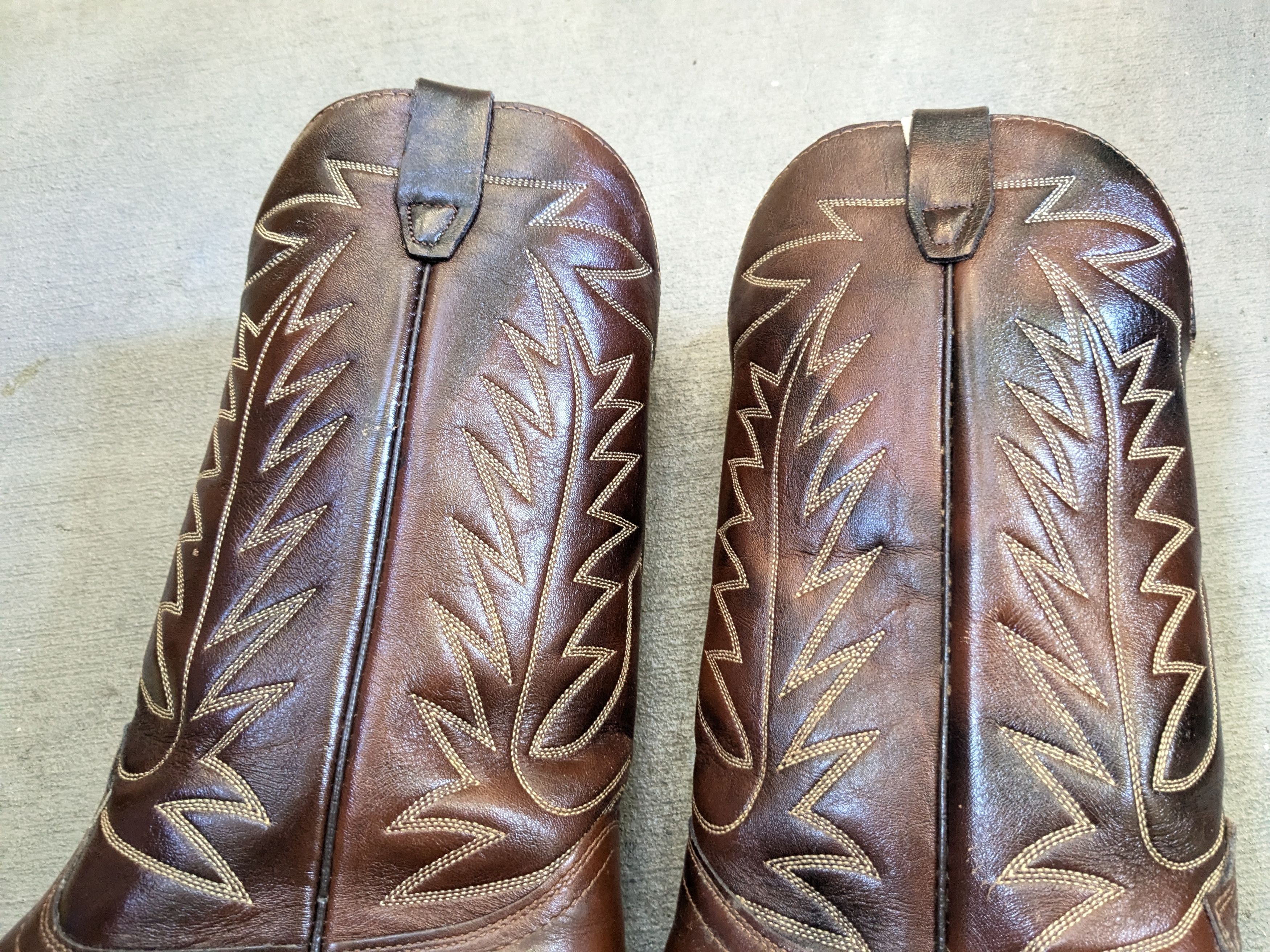Sears Vintage Sears Cowboy Boots 10 D Brown Leather USA Size US 10 / EU 43 - 11 Thumbnail