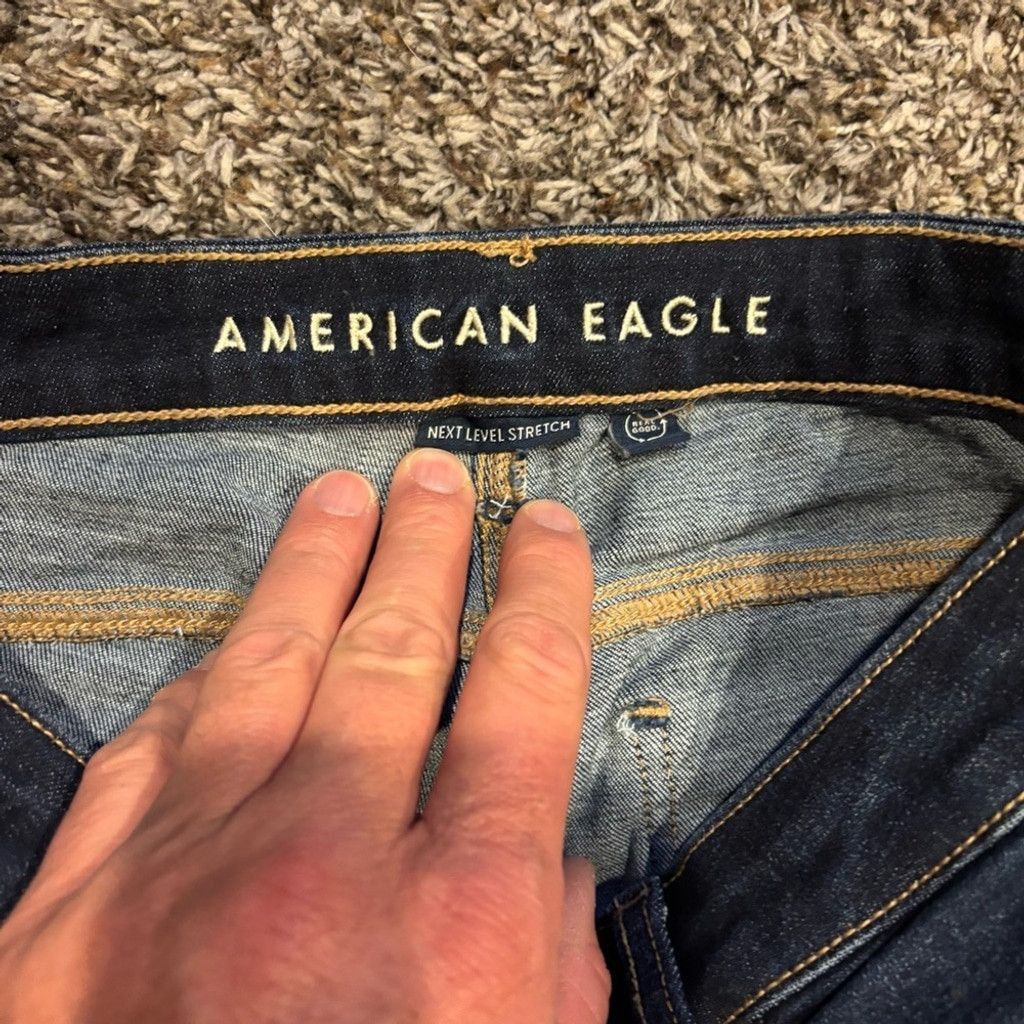 American Eagle Outfitters American Eagle Outfitters Women's Deep Indigo Jegging Jeans Size 28" / US 6 / IT 42 - 7 Thumbnail