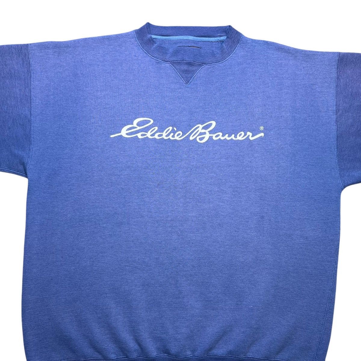 Eddie Bauer × Vintage Vintage 1980s Eddie Bauer Spell Out Pullover Sweatshirt Size US XL / EU 56 / 4 - 6 Thumbnail