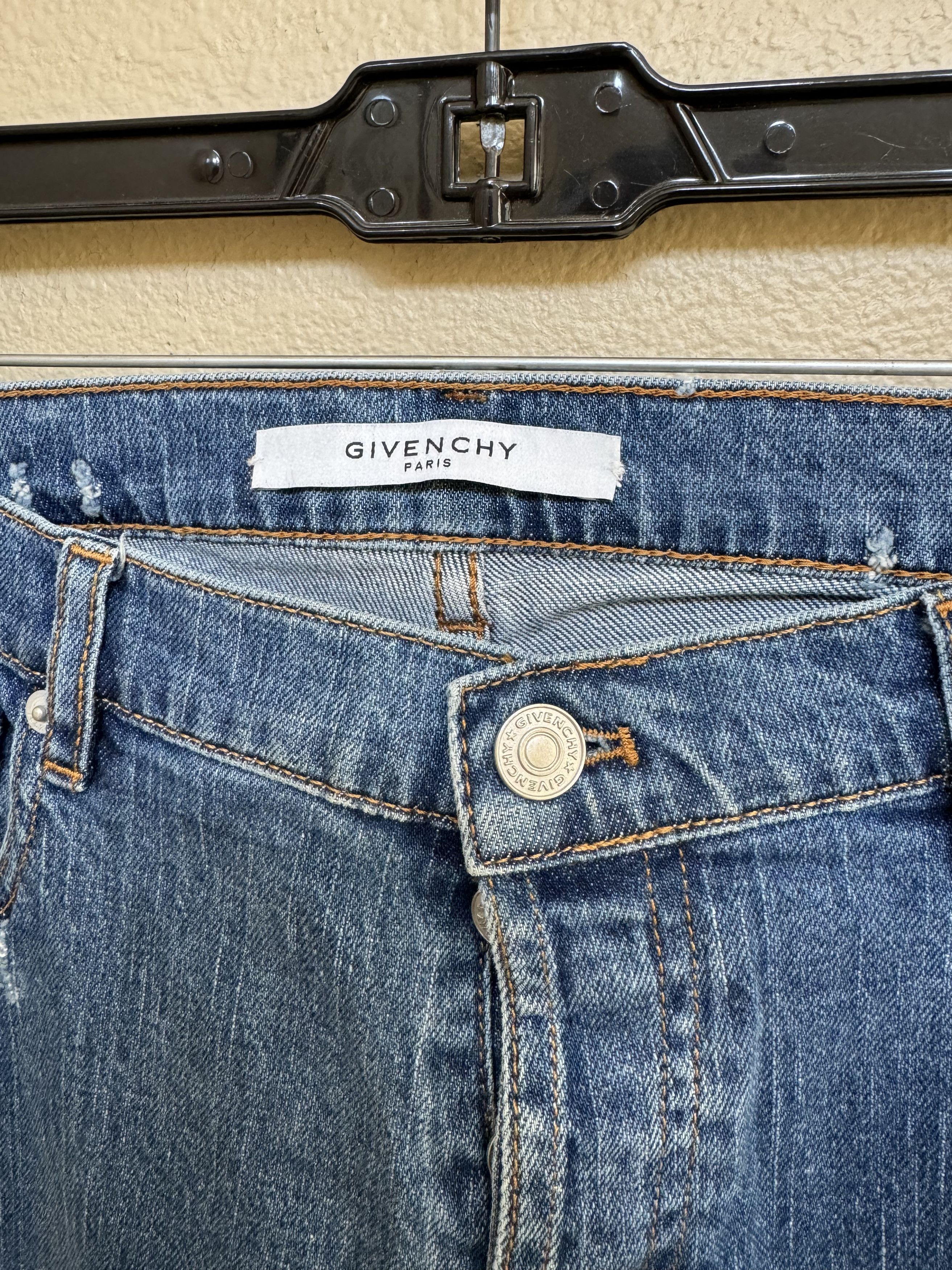 Givenchy Givenchy Distressed Blue Denim Jeans Size 36 Size US 36 / EU 52 - 3 Thumbnail