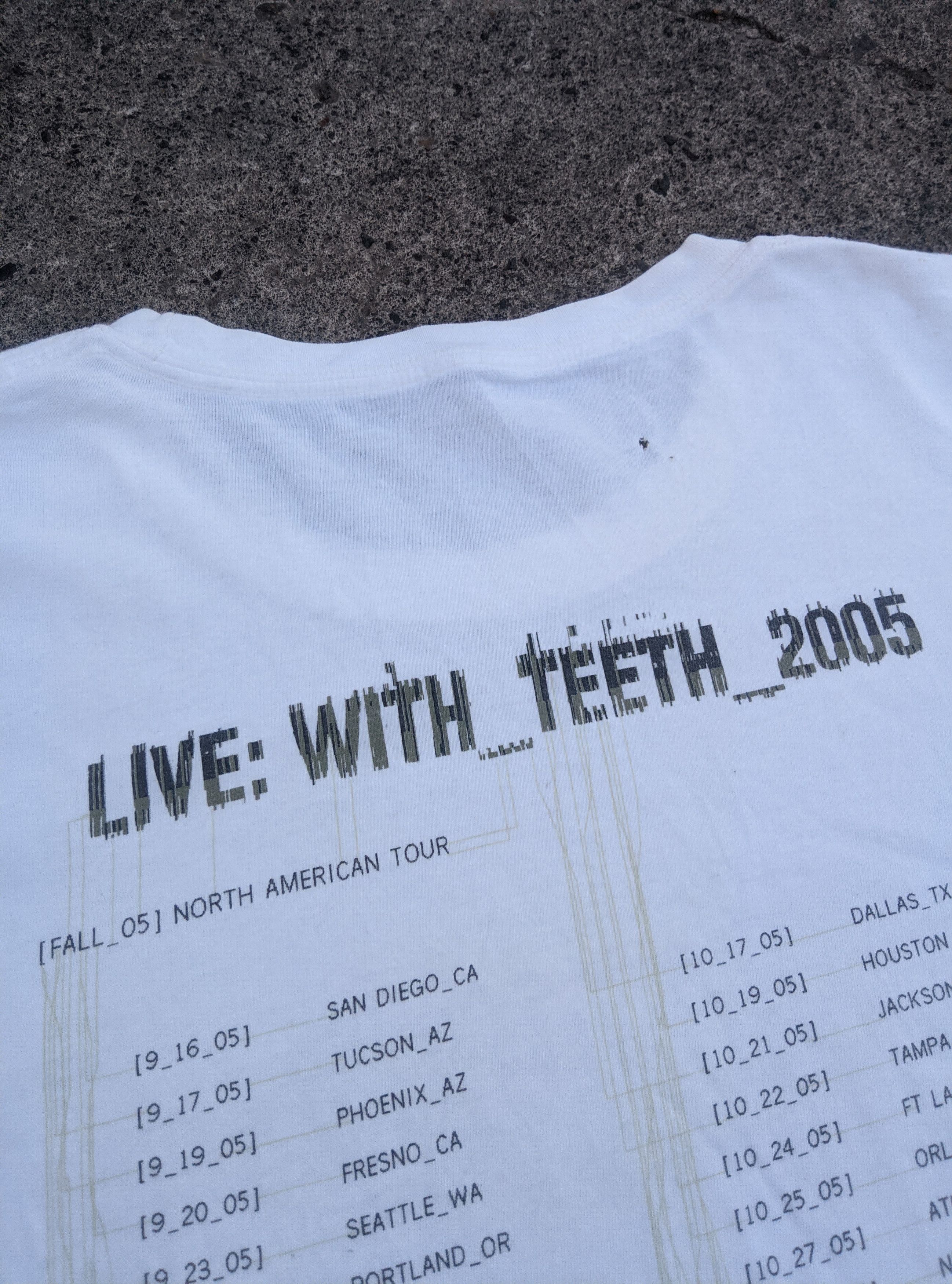 Band Tees × Vintage Vintage 2005 nin nine inch nails with the teeth t shirt Size US XL / EU 56 / 4 - 3 Thumbnail