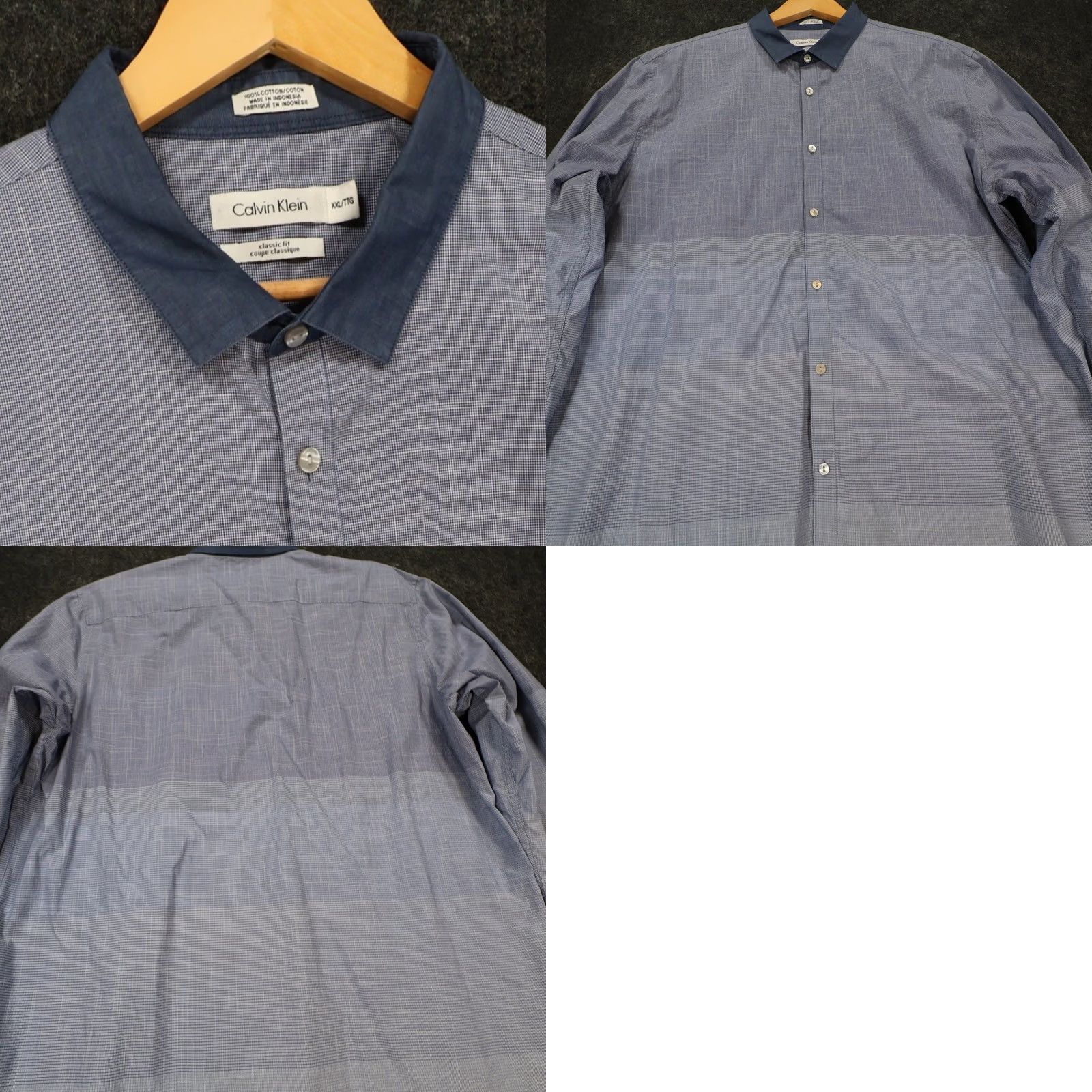 Calvin Klein Calvin Klein Button-Up Shirt Mens XXL Blue Classic Fit Long Sleeve Cotton Size US XXL / EU 58 / 5 - 8 Thumbnail