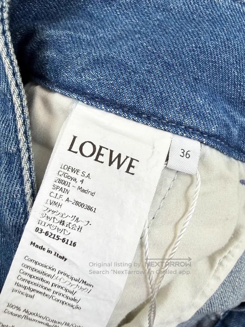Loewe Loewe Blue Plaid Denim Jeans Size 24" / US 00 / IT 34 - 7 Thumbnail