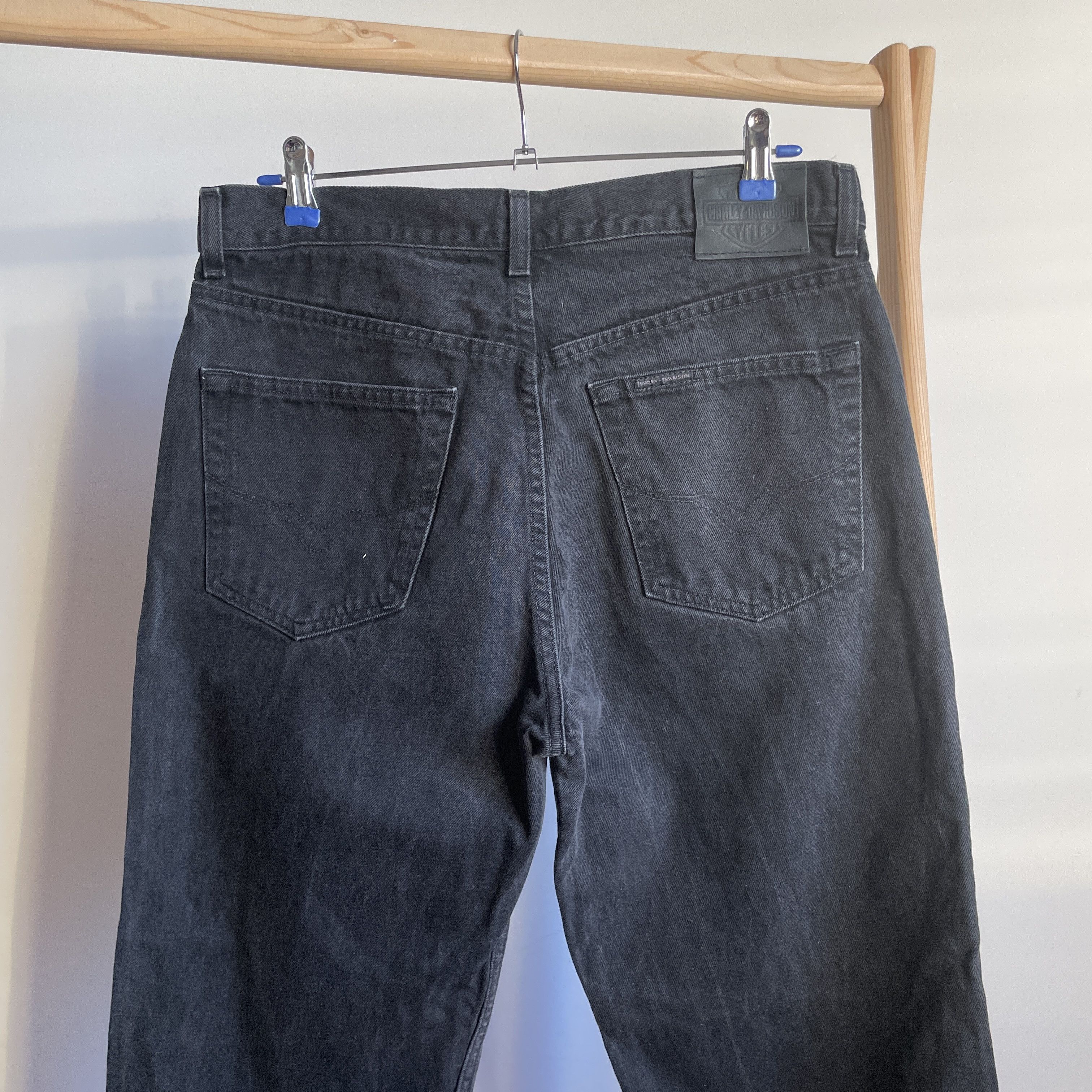 Harley Davidson Harley Davidson Vintage Relaxed Leg Washed Black Denim Size US 33 - 4 Thumbnail