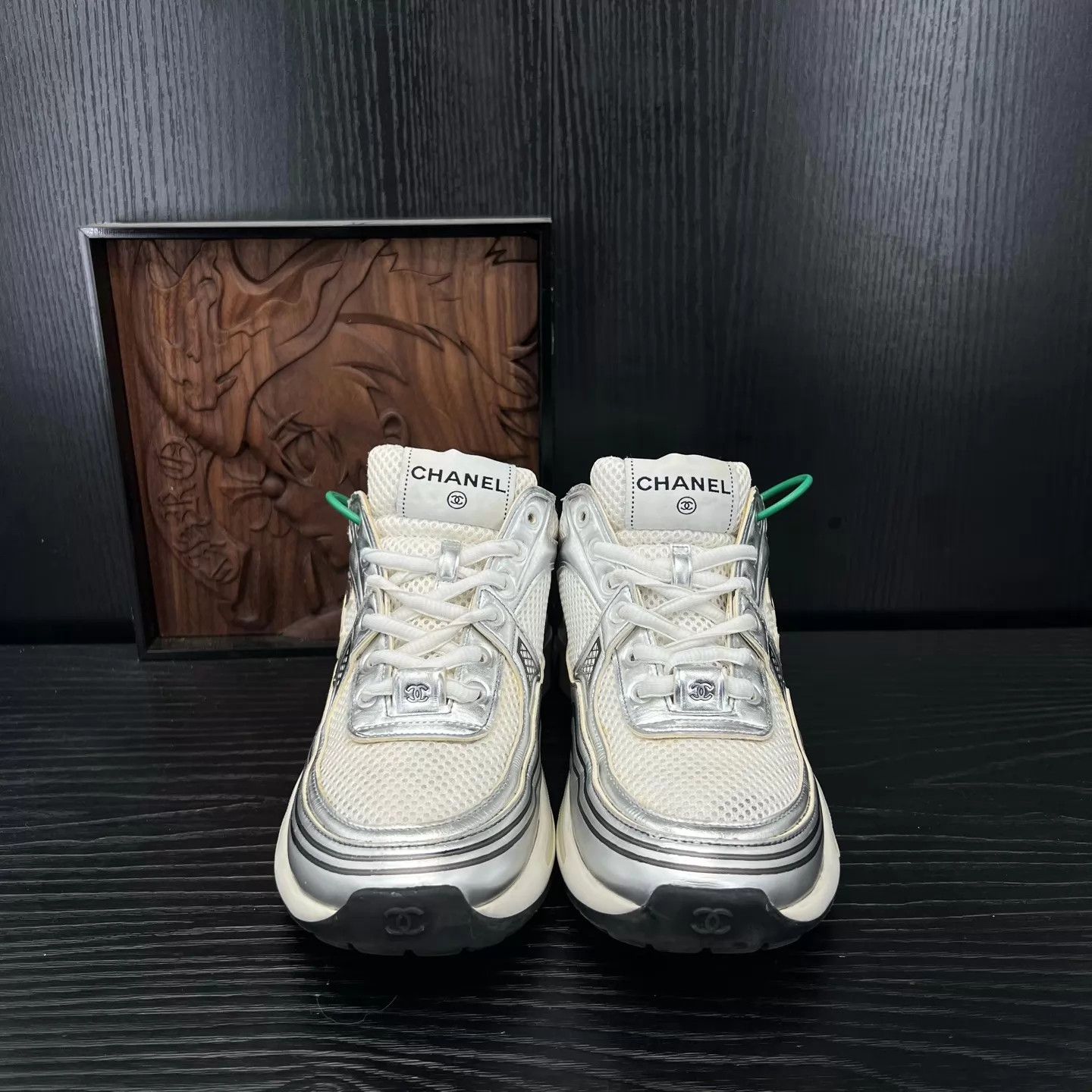 Chanel CHANEL 23c Silver Horn King Size 36.5 Size US 6 / IT 36 - 6 Thumbnail