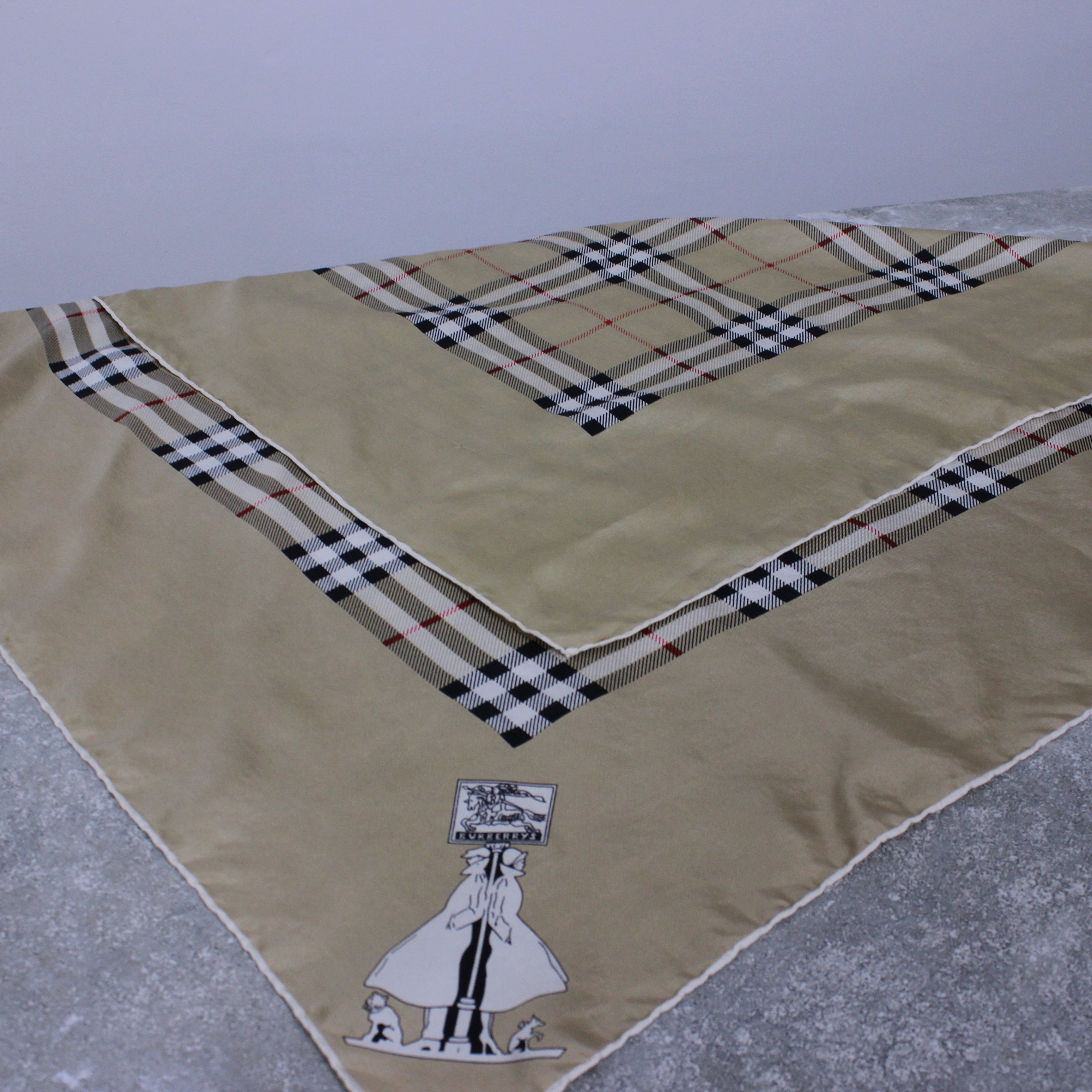 Burberry Burberry scarf silk big logo nova one size Size ONE SIZE - 7 Thumbnail