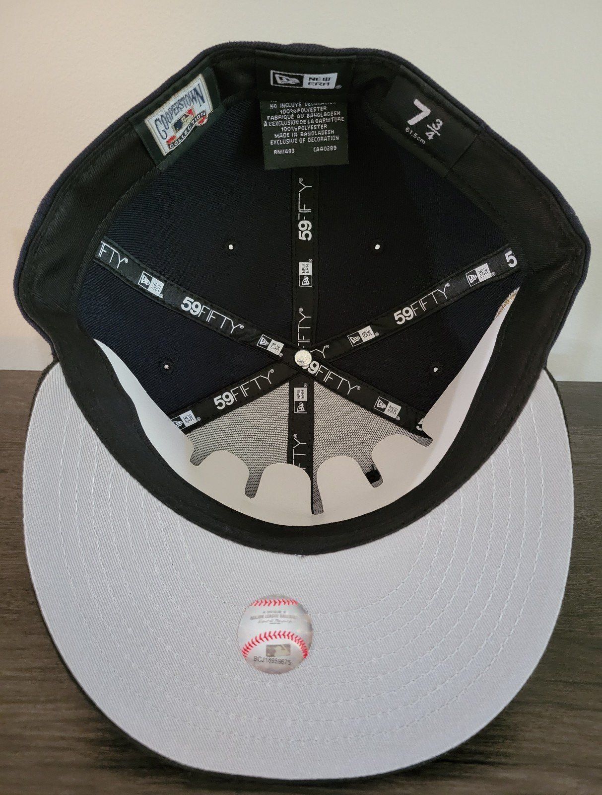 New Era *Firm* 7 3/4 Washington Nationals Fitted Hat Metallic Logo Size ONE SIZE - 7 Thumbnail