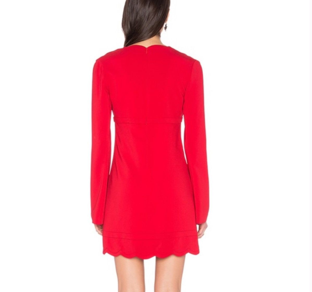 A.L.C. $500 NWT ALC | Eve Red Scalloped Dress Size: 10 Size L / US 10 / IT 46 - 8 Thumbnail