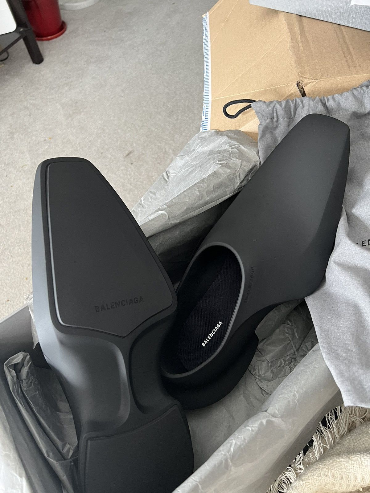 image of Balenciaga Space Shoes (Size 44) Biggest Black, Men's
