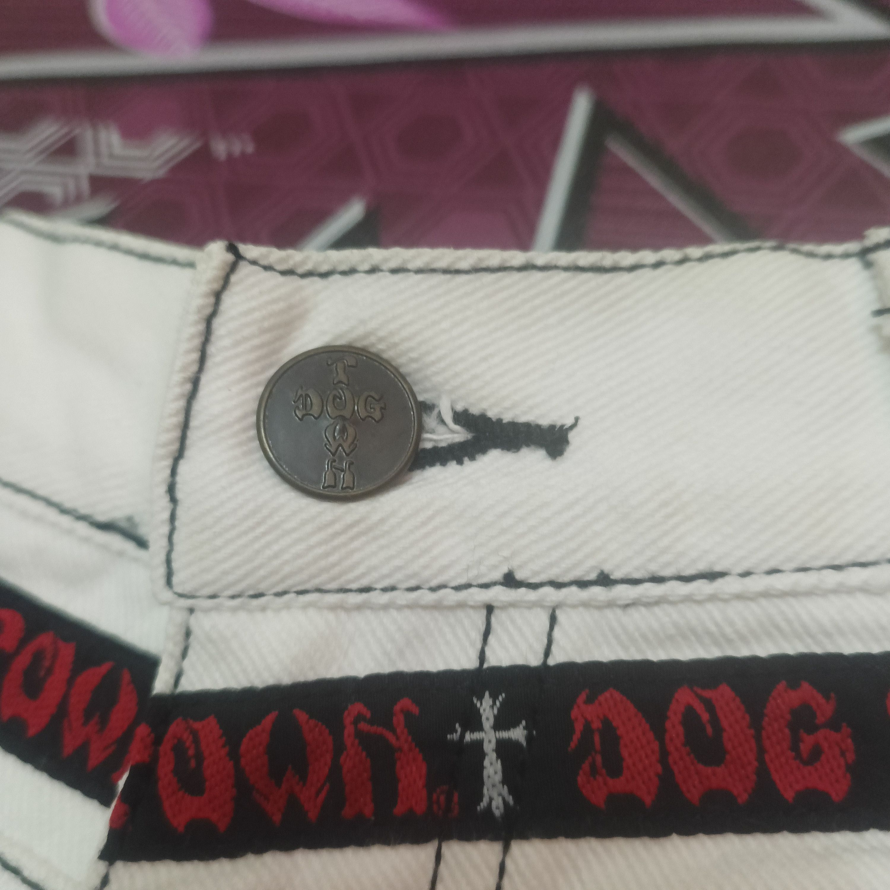 Dogtown Dogtown Baggy Jeans Jnco Style Hip Hop Size US 29 - 4 Thumbnail