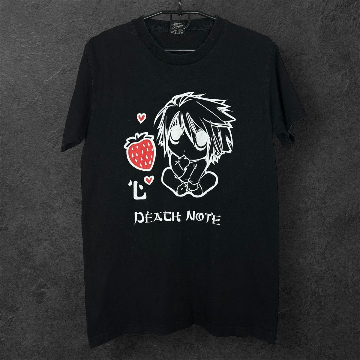 Anime × Vintage Vintage Death Note L Anime Black T shirt Tee Size US L / EU 52-54 / 3 - 1 Thumbnail