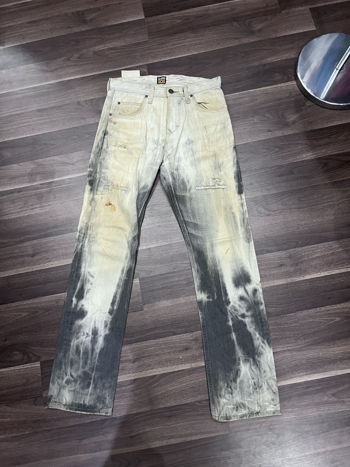 Lee RARE ❗️ Lee Vintage Acid Wash Jean LGB Inspired💥 Size US 29 - 2 Thumbnail