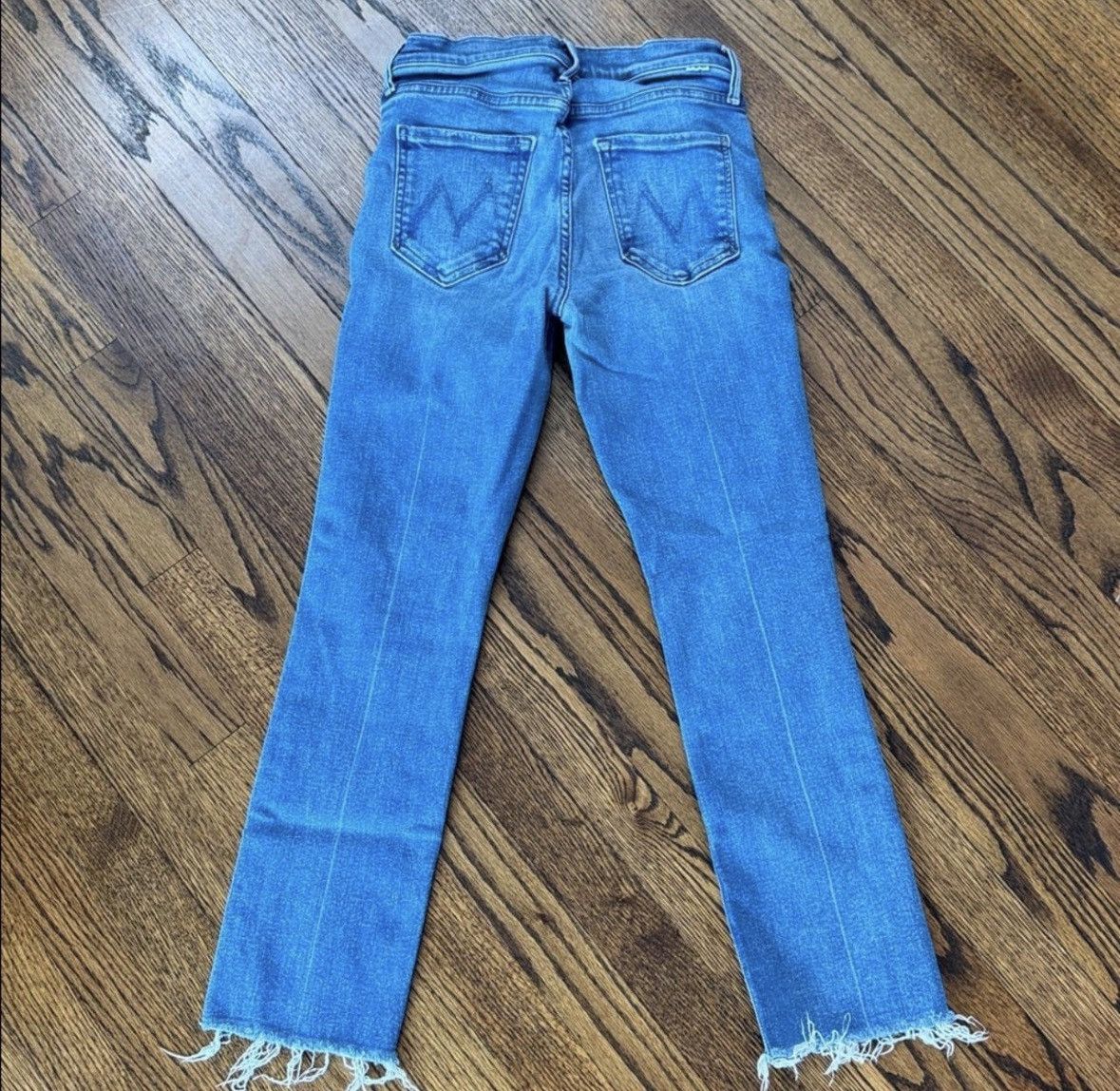 MOTHER MOTHER The Mid Rise Dazzler Ankle Fray 5-Pocket Jeans. 27 Size 27" / US 4 / IT 40 - 2 Thumbnail
