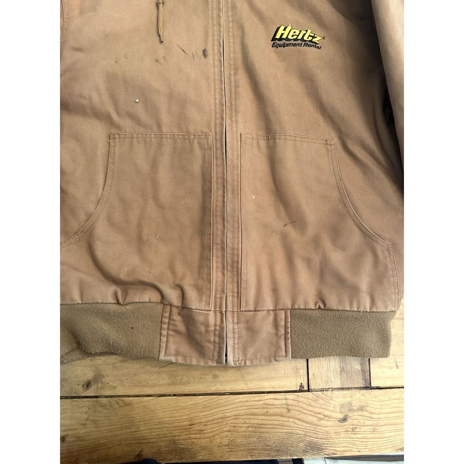 Equipment VINTAGE Swingster Jacket L Brown Canvas Distressed Quilt Lined Workwear Shirt Mens Regular Brown Size US L / EU 52-54 / 3 - 5 Thumbnail