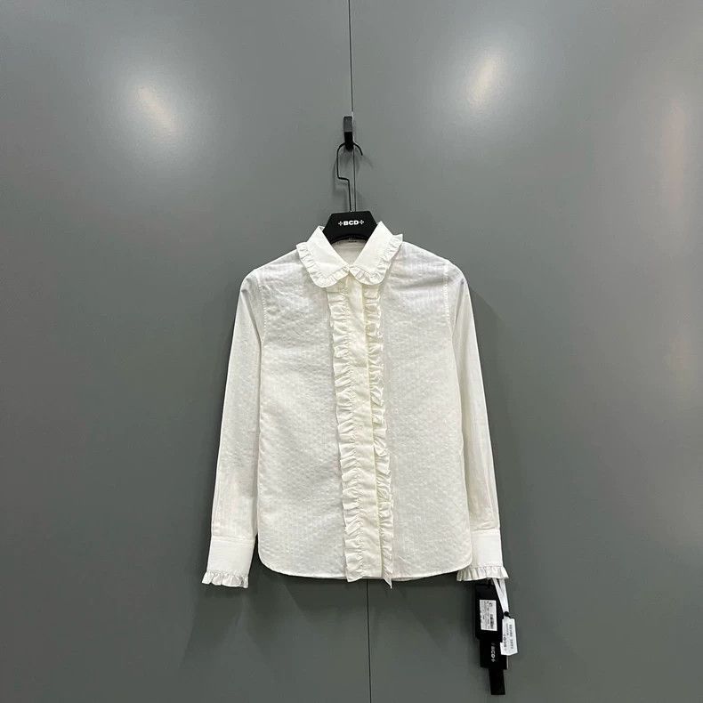 Saint Laurent Paris Saint Laurent Paris Saint Laurent Long Sleeve Ruffle Shirt Size US S / EU 44-46 / 1 - 1 Thumbnail