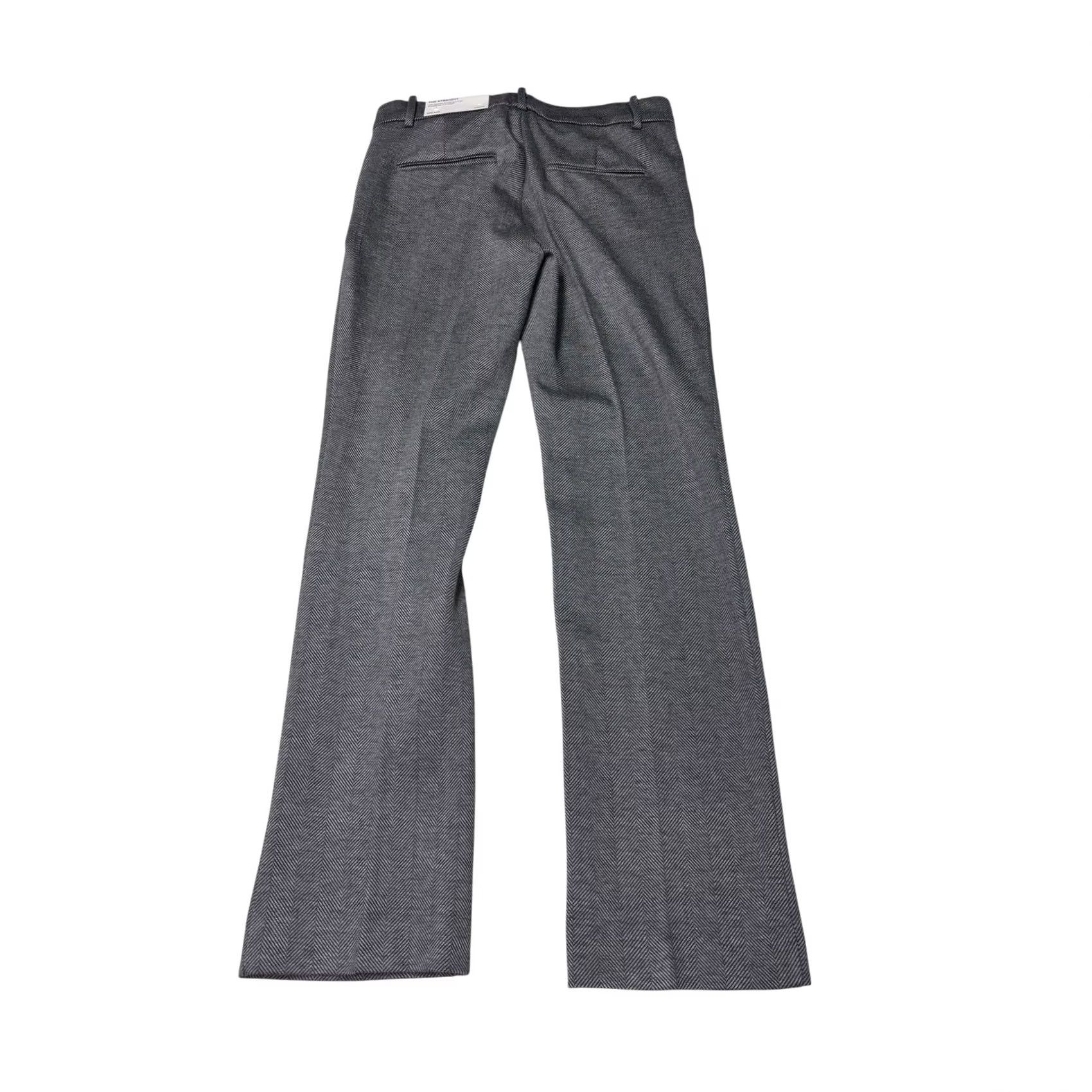 Ann Taylor Ann Taylor Pants Womens 2P Gray NWT The Straight Grey Herringbone Mid Rise W29 L29 Size 26" / US 2 / IT 38 - 7 Thumbnail
