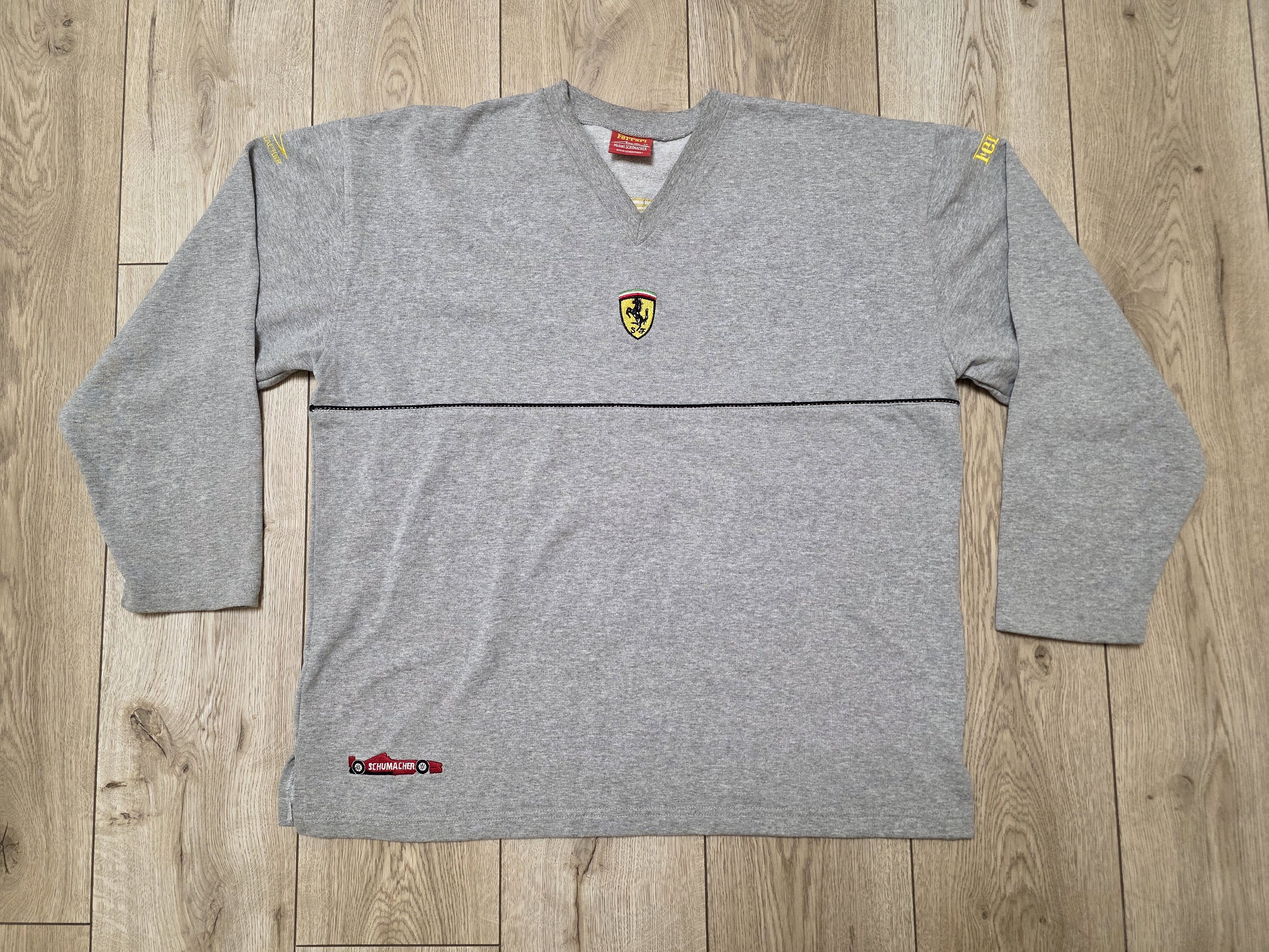 Ferrari VINTAGE FERRARI 90S SWEATSHIRT SCHUMACHER F1 SWEATSHIRT 90s Size US XL / EU 56 / 4 - 1 Thumbnail