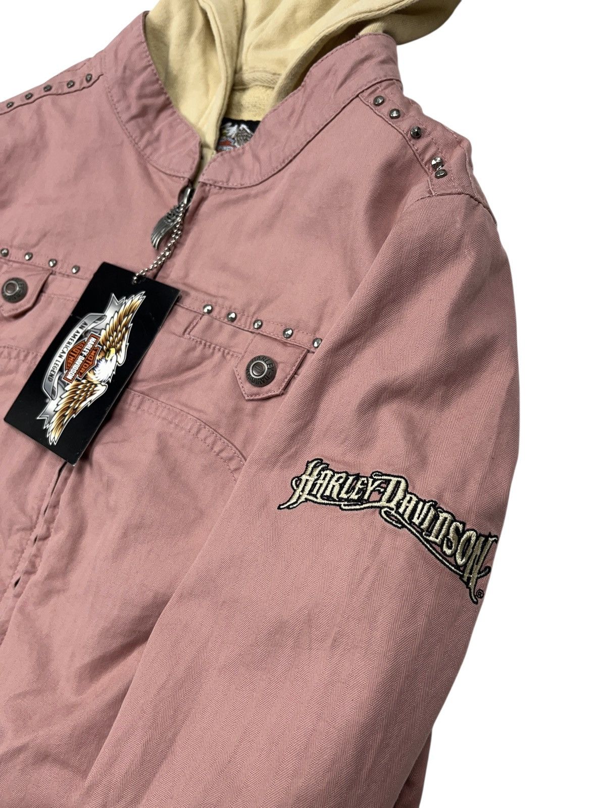 Harley Davidson Vintage y2k Harley Davidson 3 in 1 Jacket Embroidered Size M / US 6-8 / IT 42-44 - 6 Thumbnail