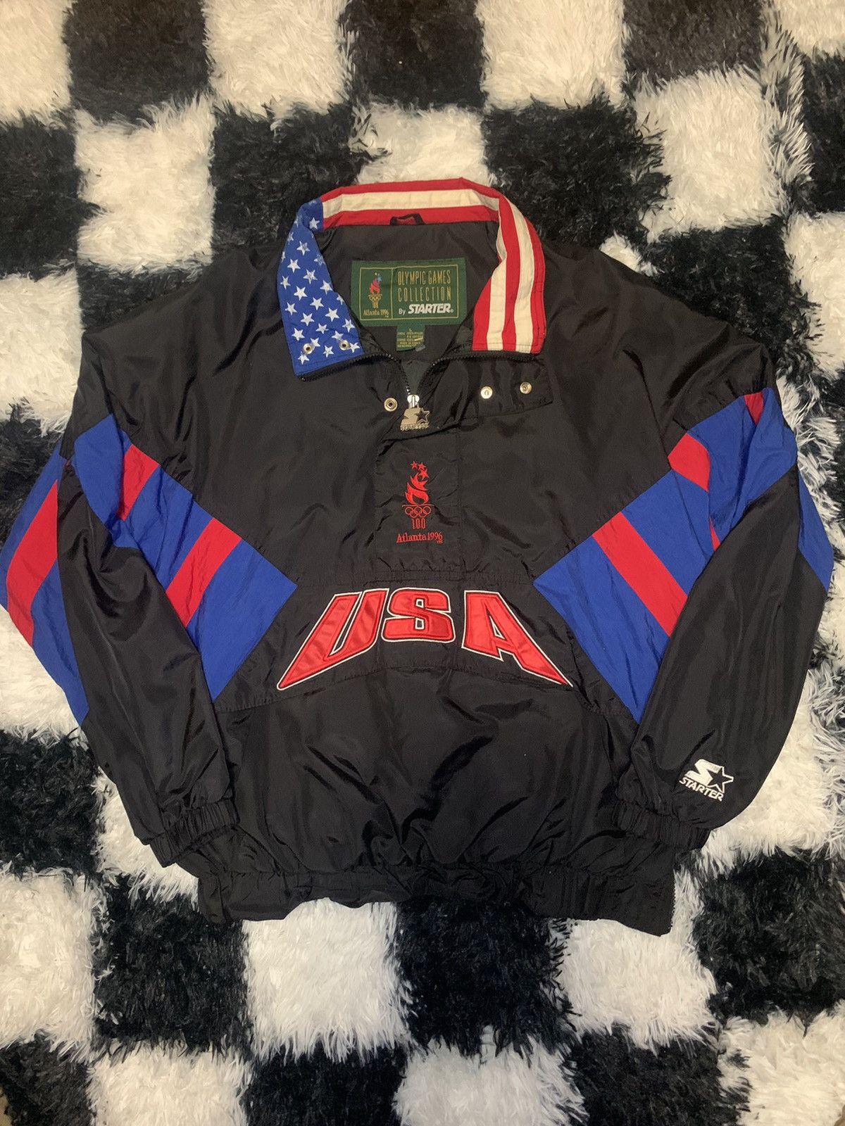 Starter × USA Olympics × Vintage Vintage Starter Windbreaker USA Size US L / EU 52-54 / 3 - 2 Thumbnail