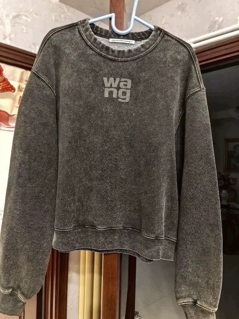 Alexander Wang Alexander Wang Green Shiny Sweatshirt Size M / US 6-8 / IT 42-44 - 1 Thumbnail