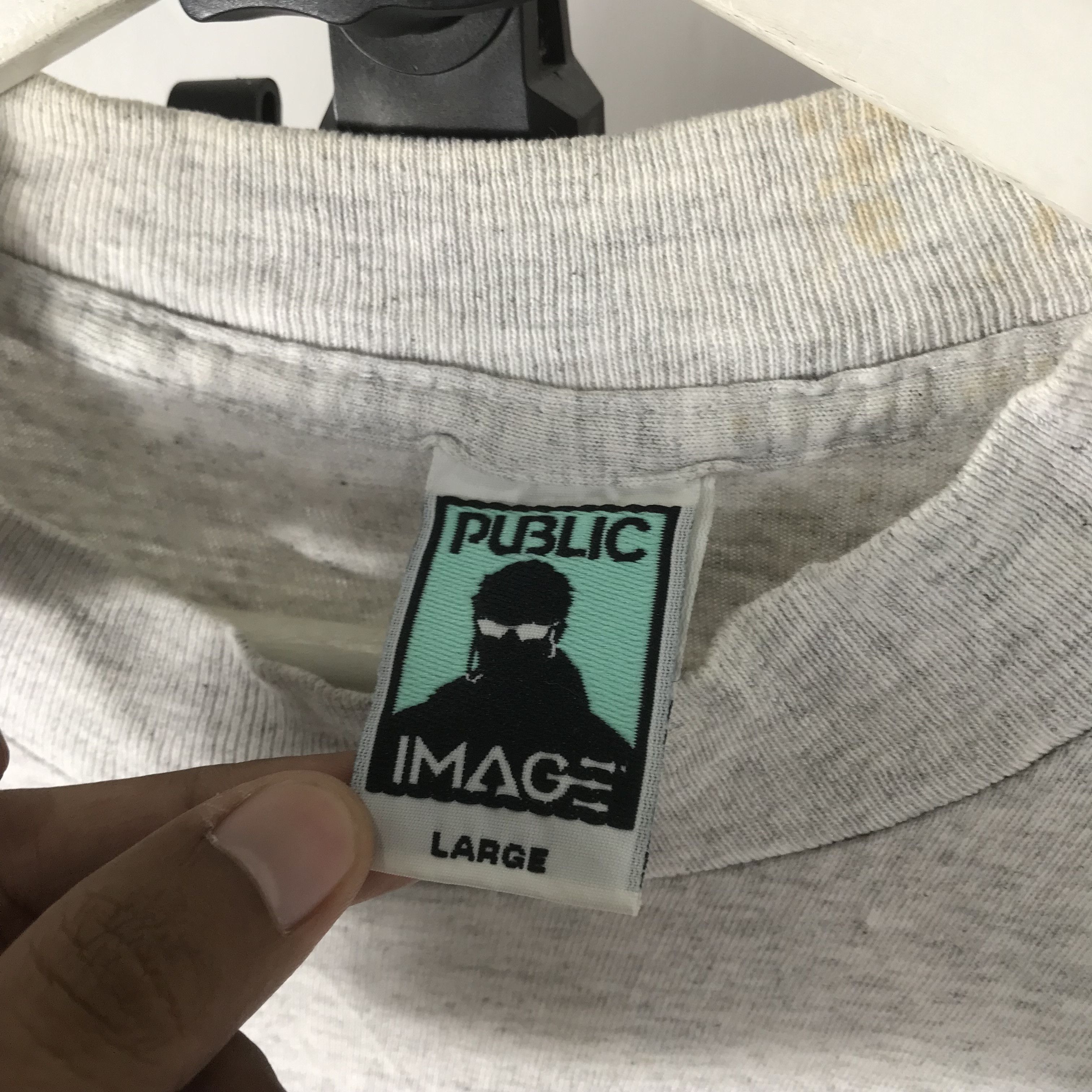 Vintage Vintage 90s Public Image Clothing Surf Skate Shirt Size US L / EU 52-54 / 3 - 10 Thumbnail