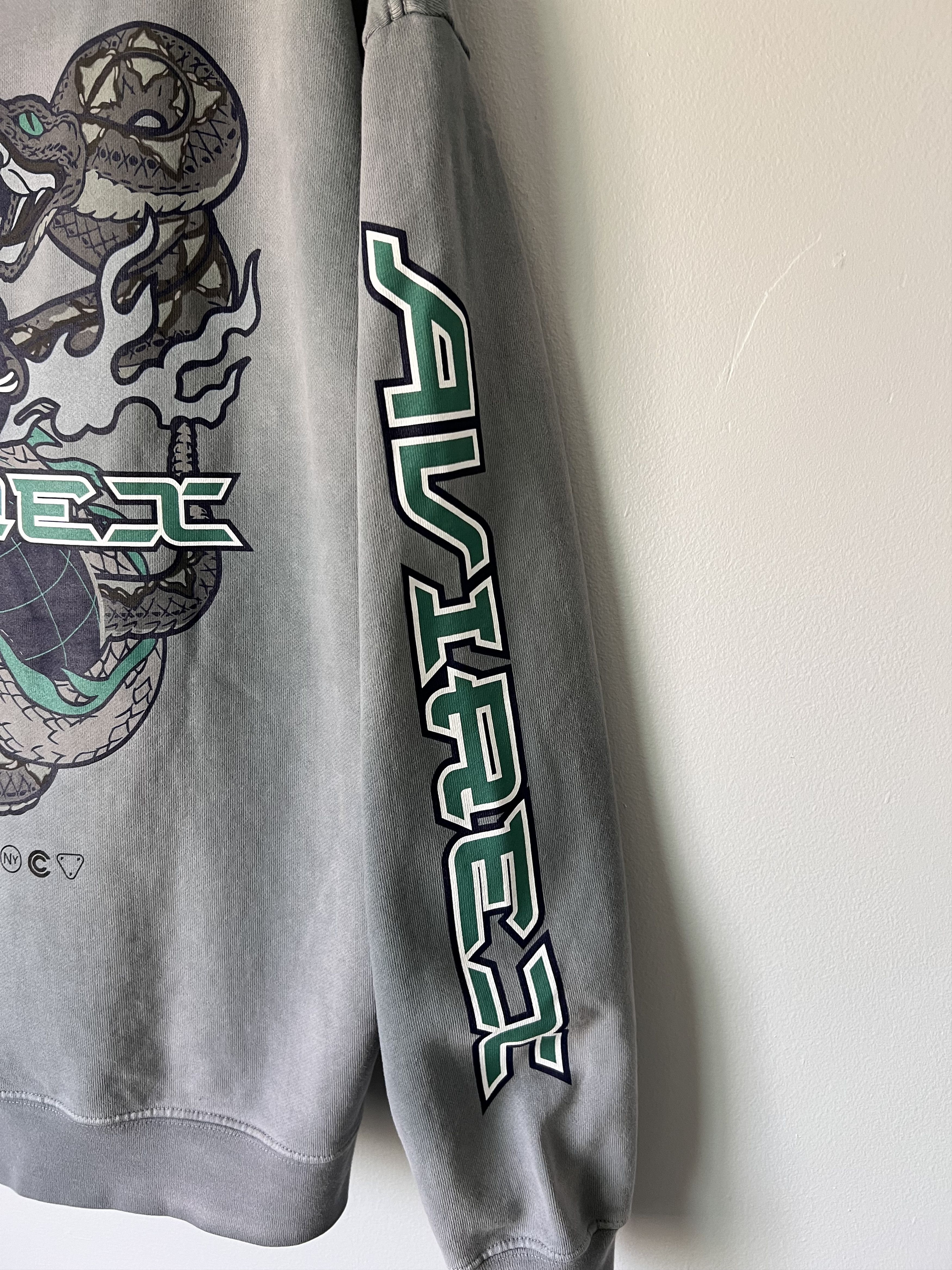 Avirex Avirex Hidden NY Worldwide Hoodie in Washed Graphite Size US XL / EU 56 / 4 - 3 Thumbnail