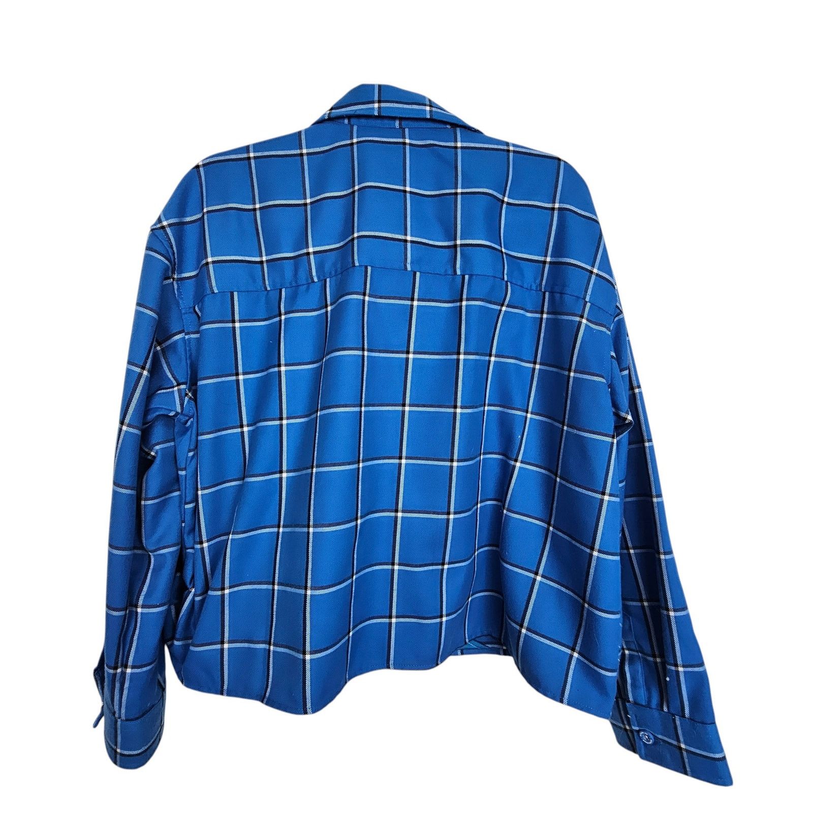 Dixxon Dixxon Womens Brentwood Flannel Shirt Plaid Cropped Gorpcore Size XL / US 12-14 / IT 48-50 - 7 Thumbnail
