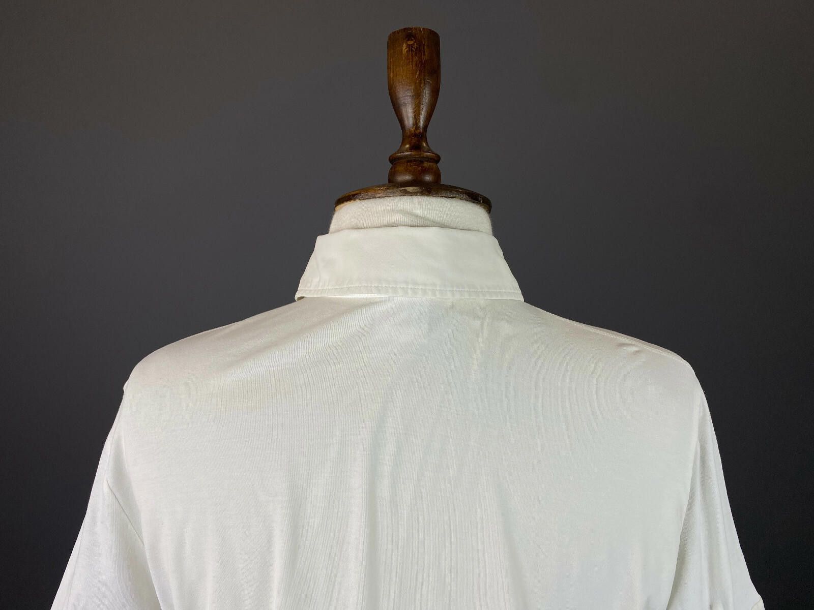 Paul & Shark Paul & Shark White Cotton Blend Blouse Shirt Size XXL Size XXL / US 16-18 / IT 52-54 - 6 Thumbnail