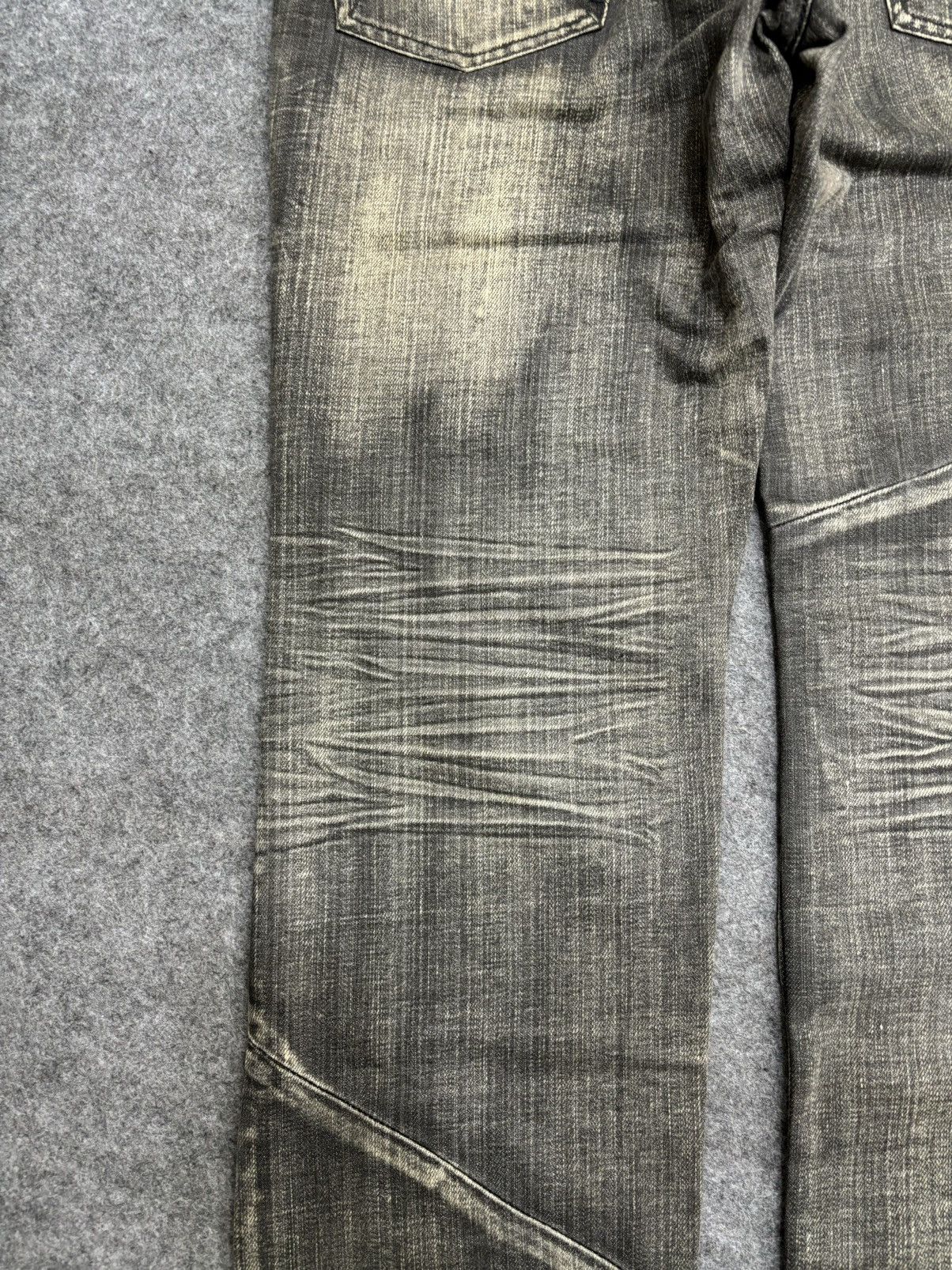 Japanese Brand 💥Art💥EDGEXRUPERT Designer Asymetrical Patchwork Denim F572 Size US 33 - 13 Thumbnail
