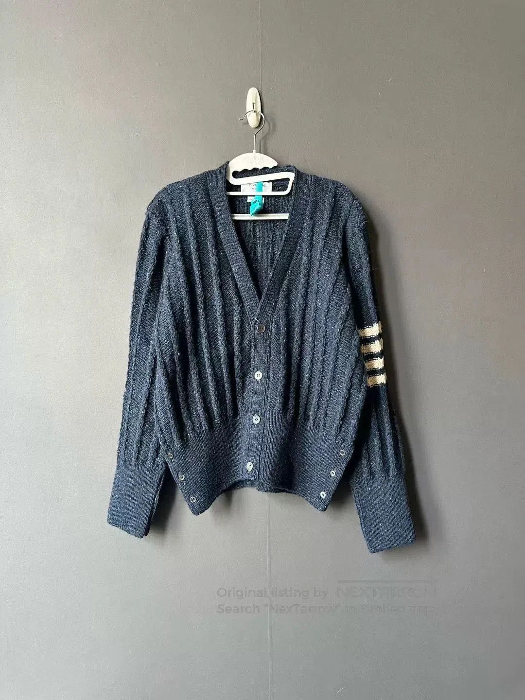 Thom Browne thom browne navy cardigan sweater for men. Size US M / EU 48-50 / 2 - 1 Thumbnail