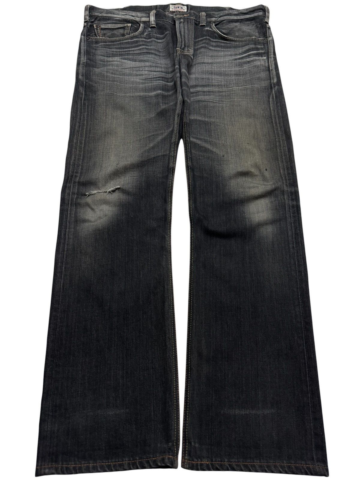 Edwin BIG SIZE💥INSANE EDWIN MADE IN JAPAN MUDWASH WHSIKER DISTRES Size US 42 / EU 58 - 1 Thumbnail