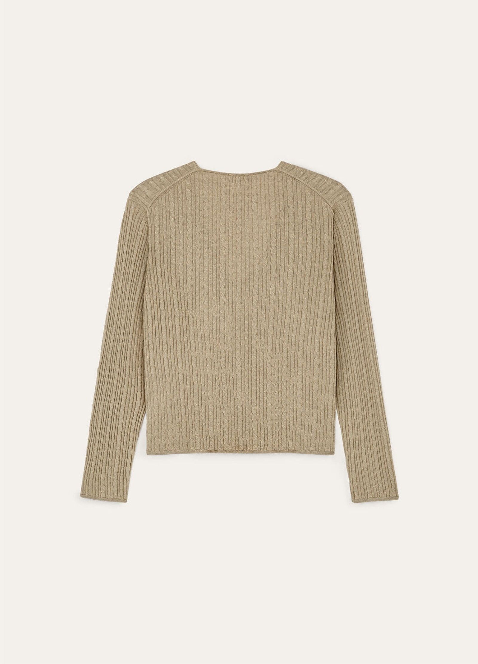 Loro Piana o1srvl11e0526 FAO2876 Rimella Cardigan in Beige Size M / US 6-8 / IT 42-44 - 6 Thumbnail