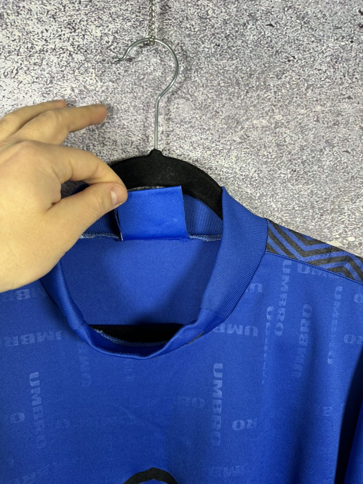 Umbro × Vintage 90’s Vintage Umbro Training Blue Jersey 2XL size Size US XXL / EU 58 / 5 - 7 Thumbnail