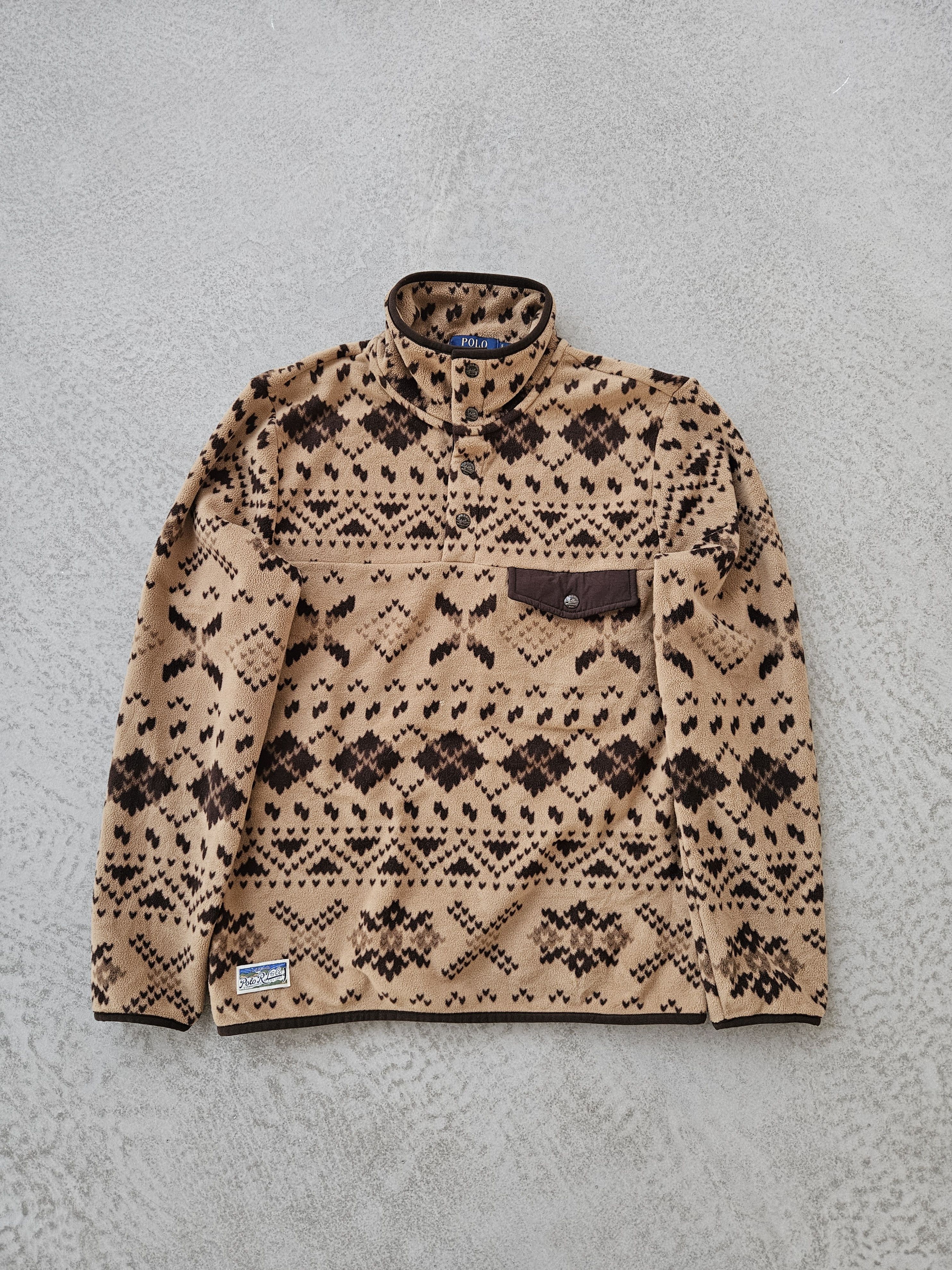 Polo Ralph Lauren Polo Ralph Lauren Fair Isle-Inspired Fleece Pullover Size US S / EU 44-46 / 1 - 2 Thumbnail