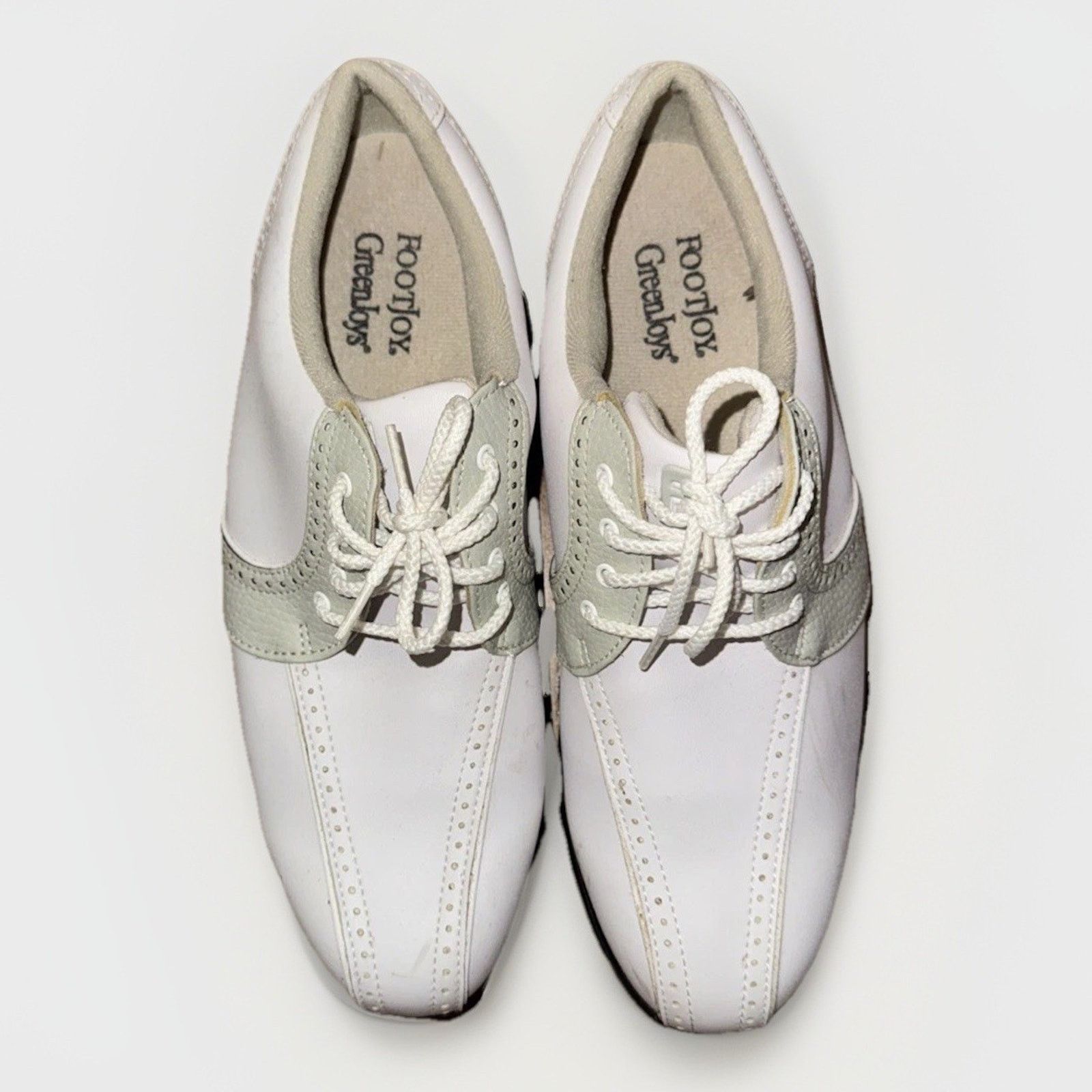 Footjoy FootJoy GreenJoy Golf Shoes White Leather Men’s Size 9M Size US 9 / EU 42 - 4 Thumbnail