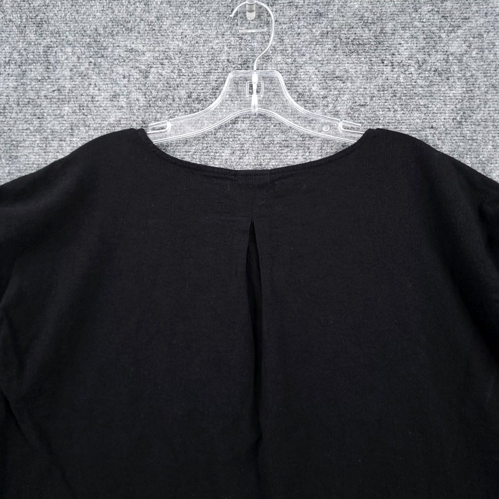 Vintage Fresh Produce Black Blouse Womens S Small Cap Sleeves Top Spring 2020 Round Neck Size S / US 4 / IT 40 - 2 Thumbnail
