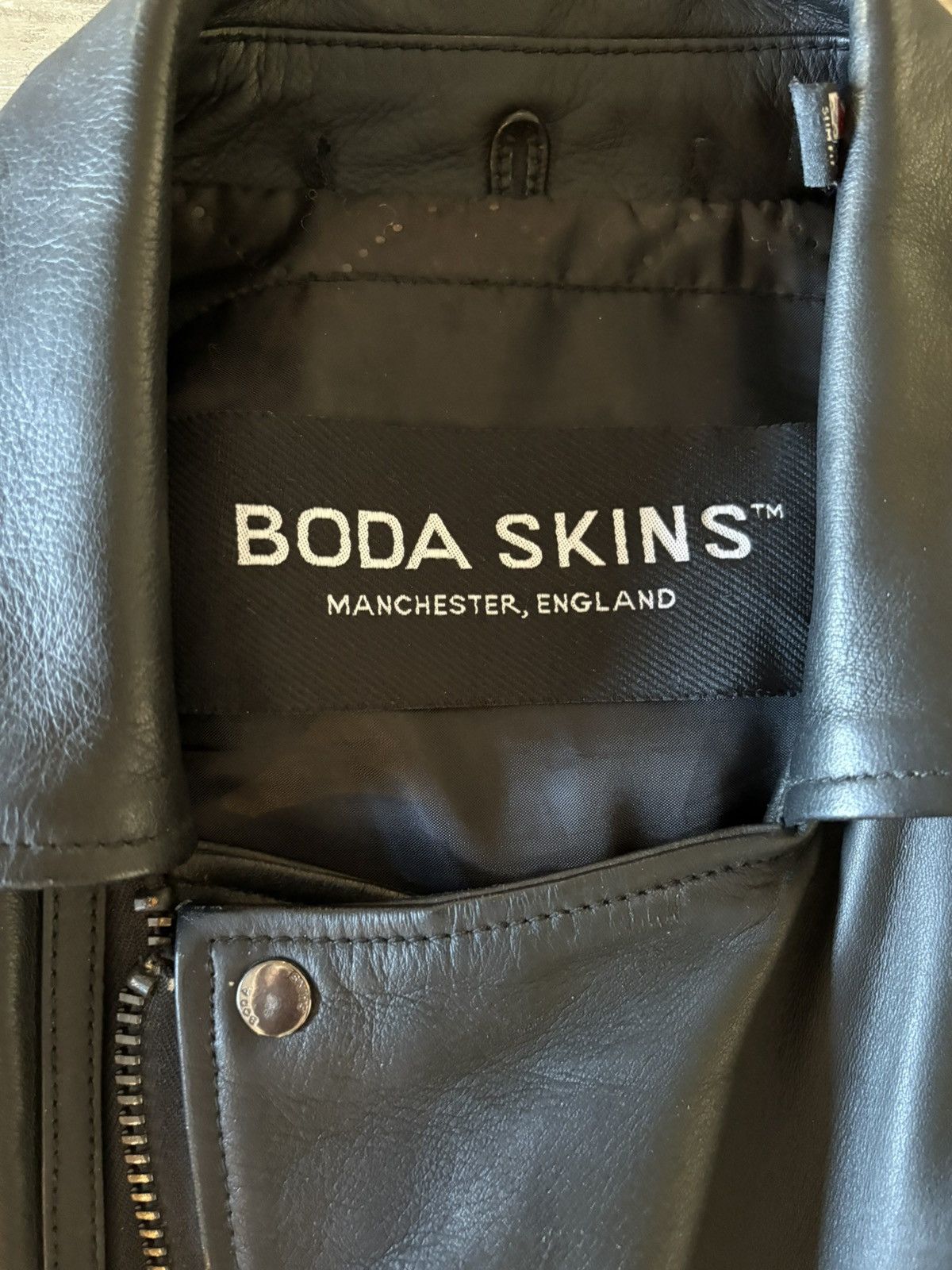 Boda Skins Boda Skins Biker Leather Jacket – Medium Size US M / EU 48-50 / 2 - 3 Thumbnail