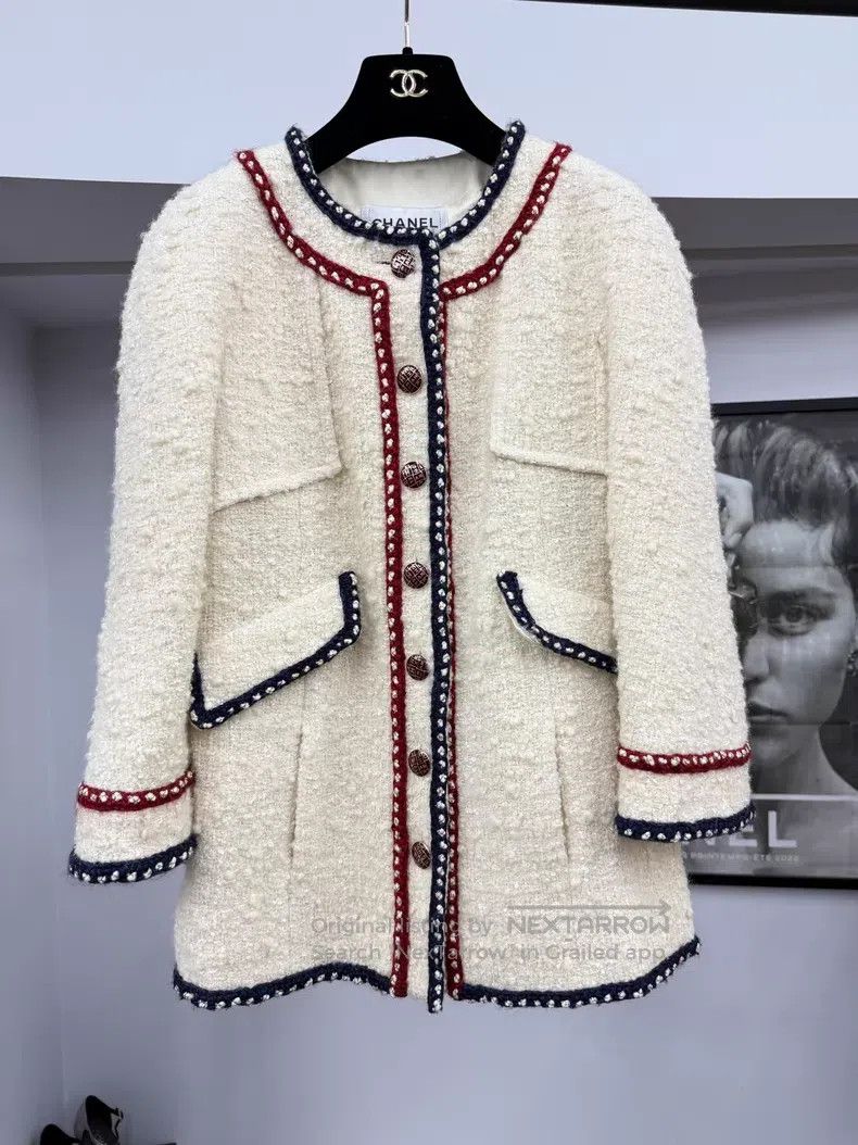 Chanel Chanel Preview series red and blue rolled-edged jacket Size XS / US 0-2 / IT 36-38 - 1 Thumbnail