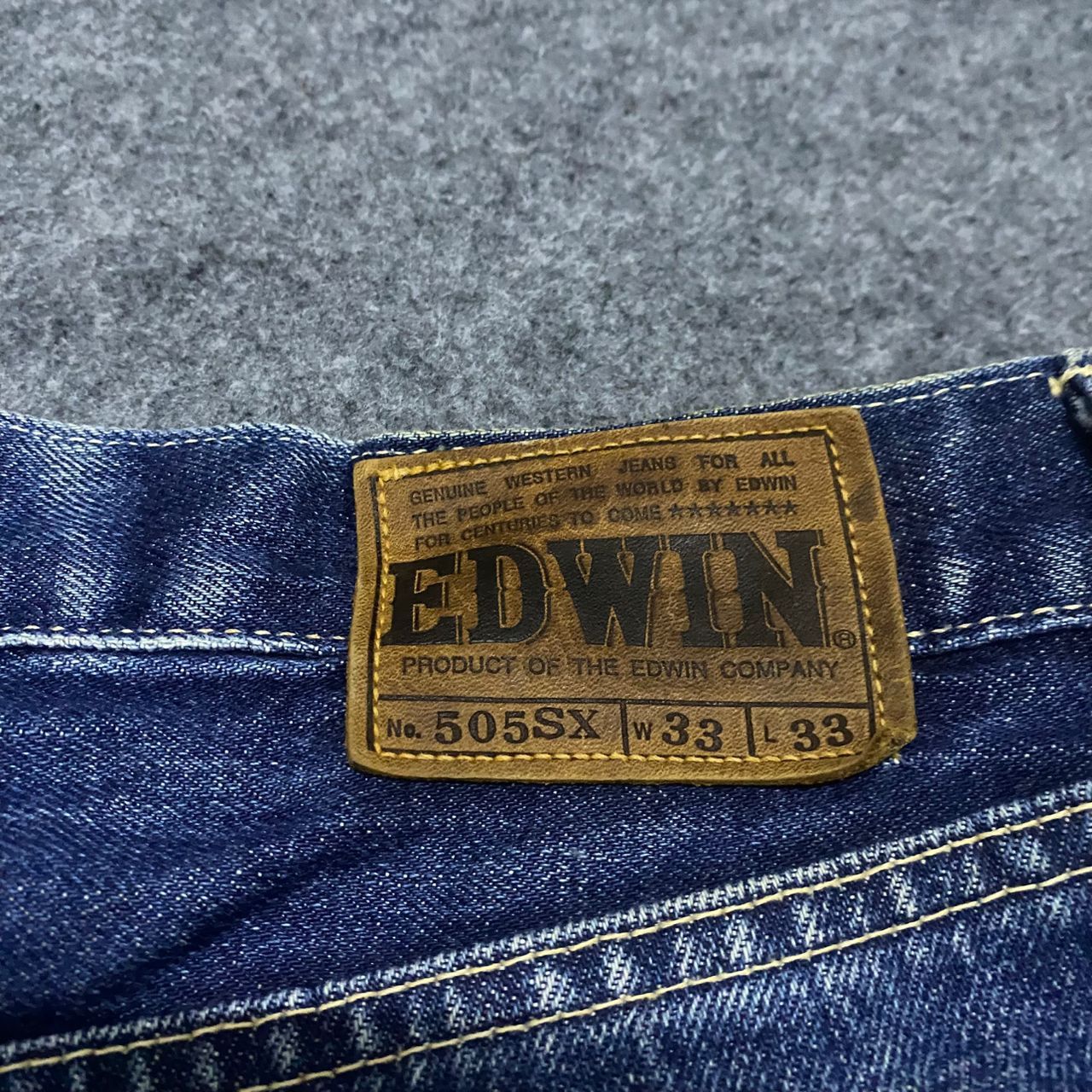 Edwin 💥Vintage Edwin Selvedge Redline Distressed Denim Size US 32 / EU 48 - 17 Thumbnail