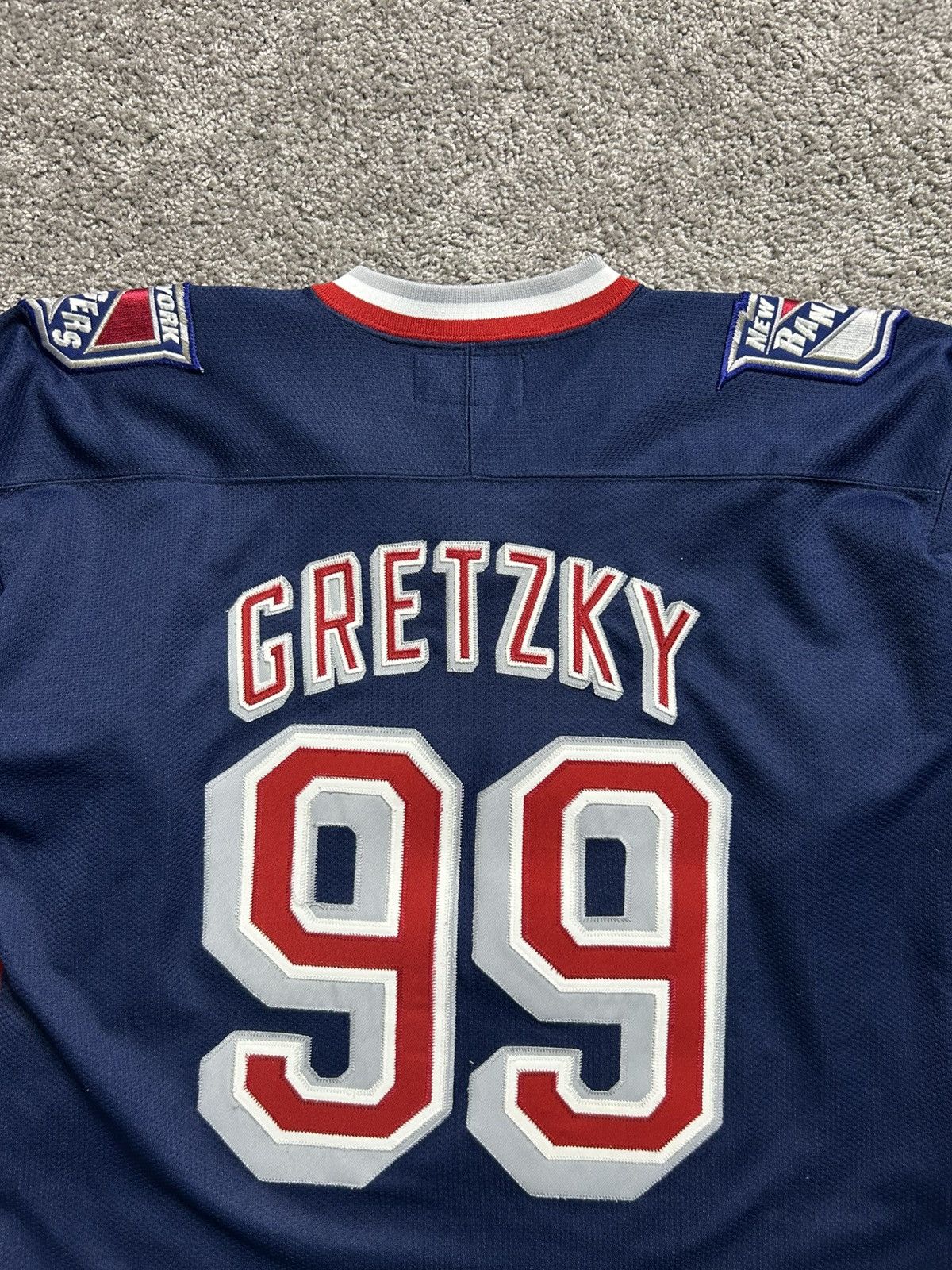 NHL Vintage 70s Starter New York Rangers Gretzky Hockey Jersey Size US XL / EU 56 / 4 - 3 Thumbnail