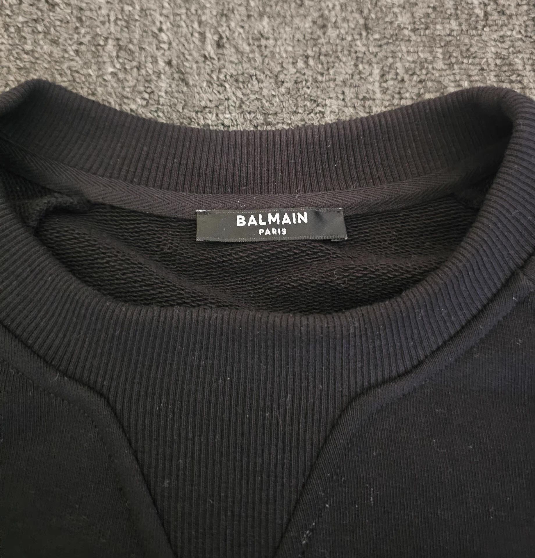 Balmain Balmain Men's Black Sweatshirt Q4 Size US S / EU 44-46 / 1 - 3 Thumbnail