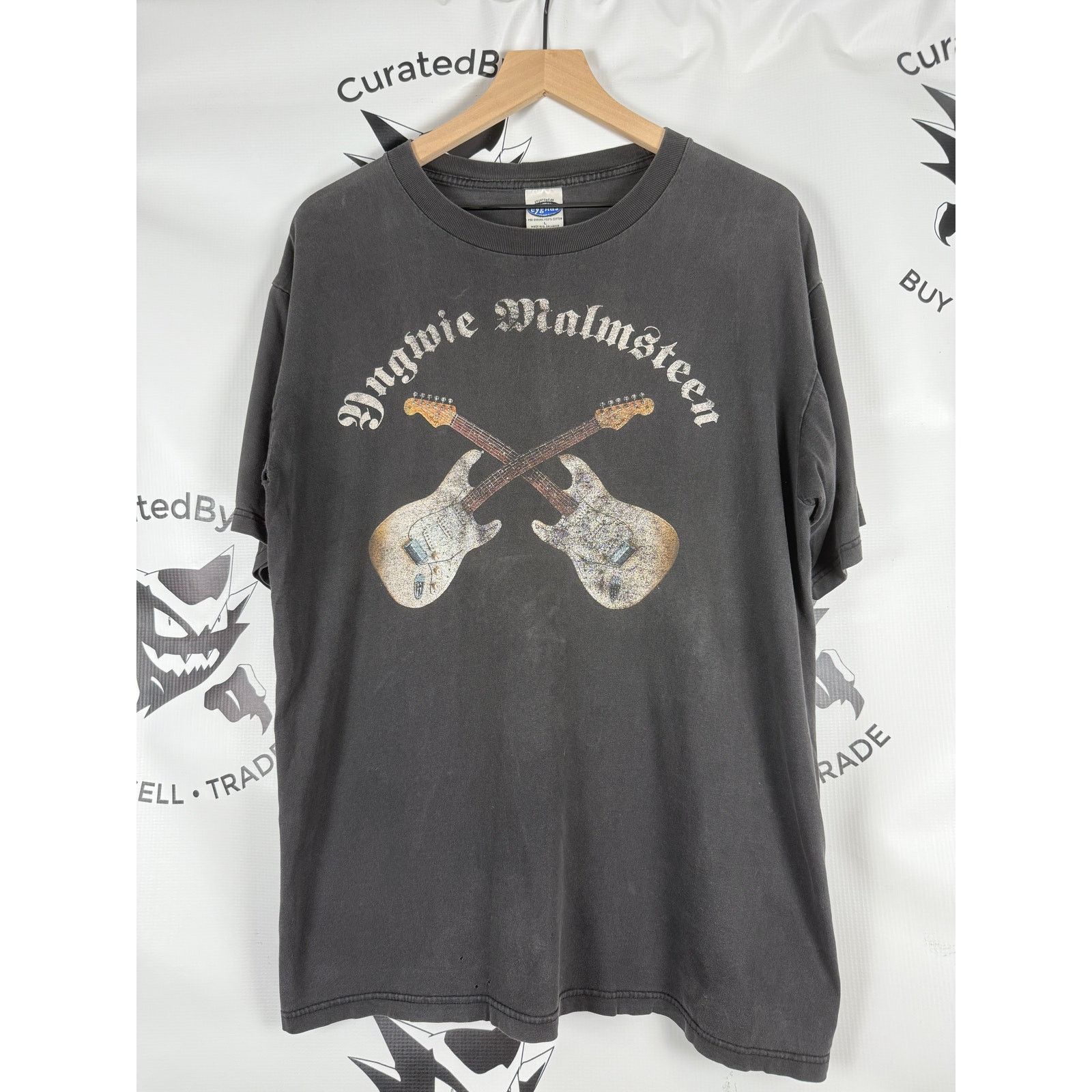Vintage Vintage Yngwie Malmsteen Tour Shirt Size US L / EU 52-54 / 3 - 1 Thumbnail