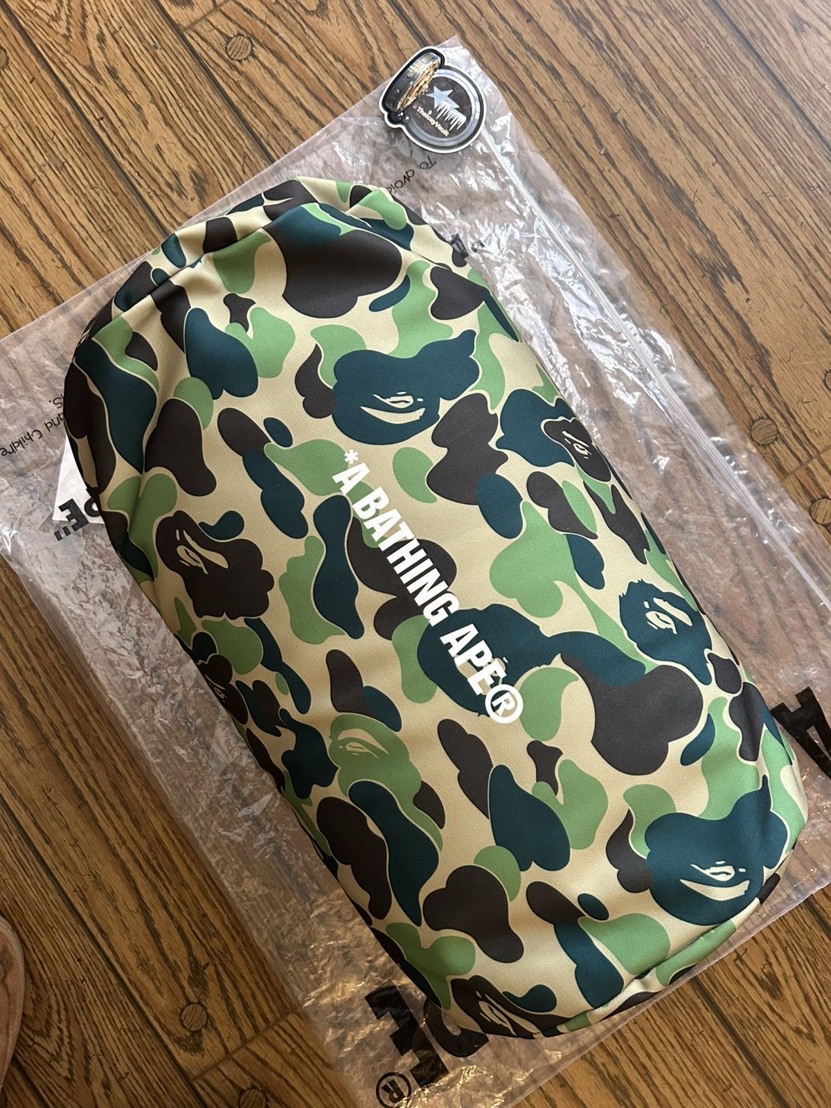 Bape Bape Green ABC Camo Bean Bag Pillow Size ONE SIZE - 2 Thumbnail